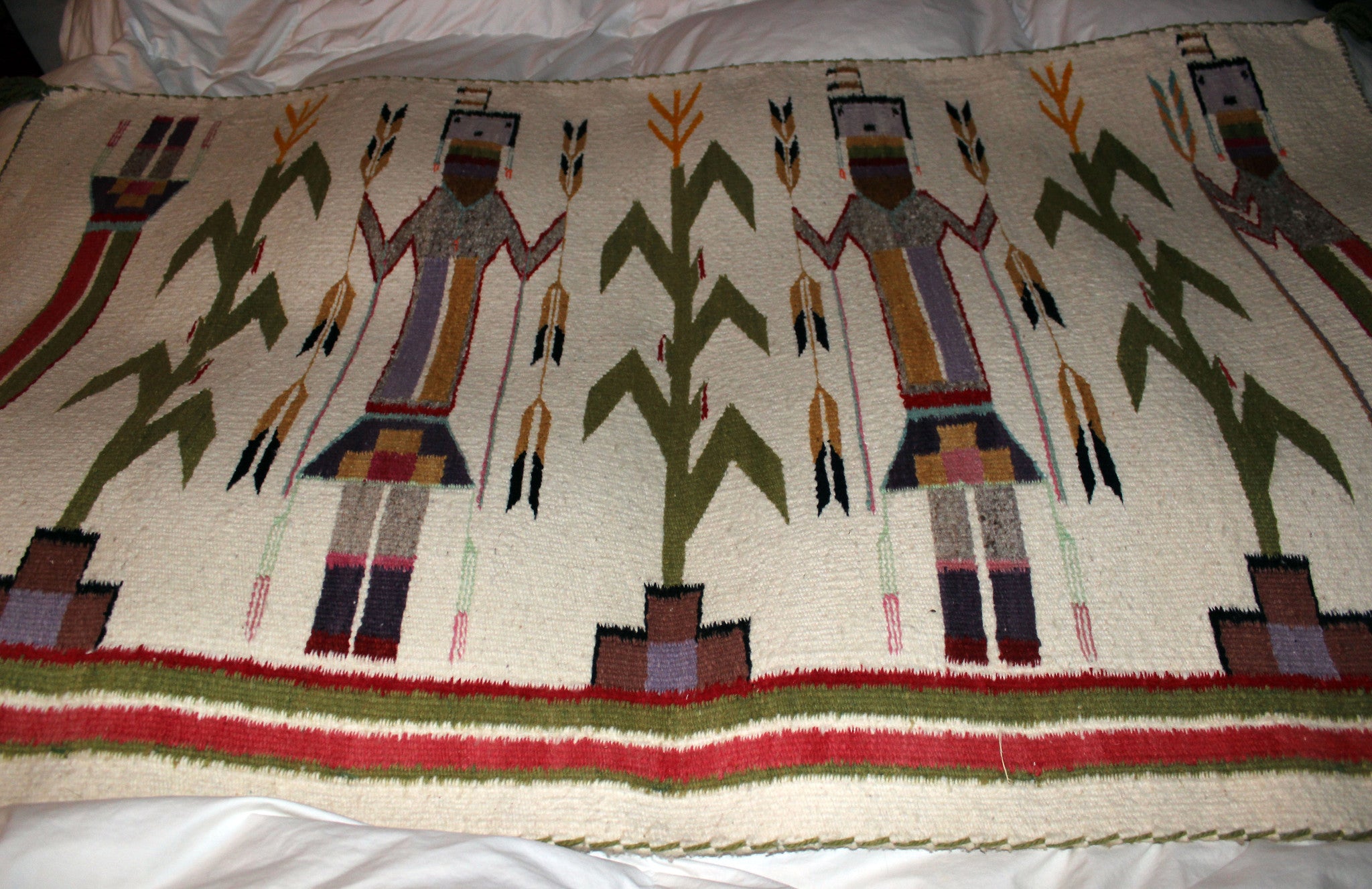 Navajo Yei Wool Rug, Shiprock, New Mexico