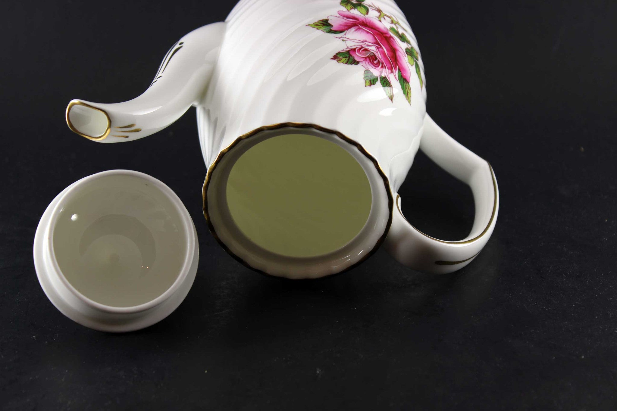 Northumbria Carleton Rose-Coffee Pot, Cream & Sugar