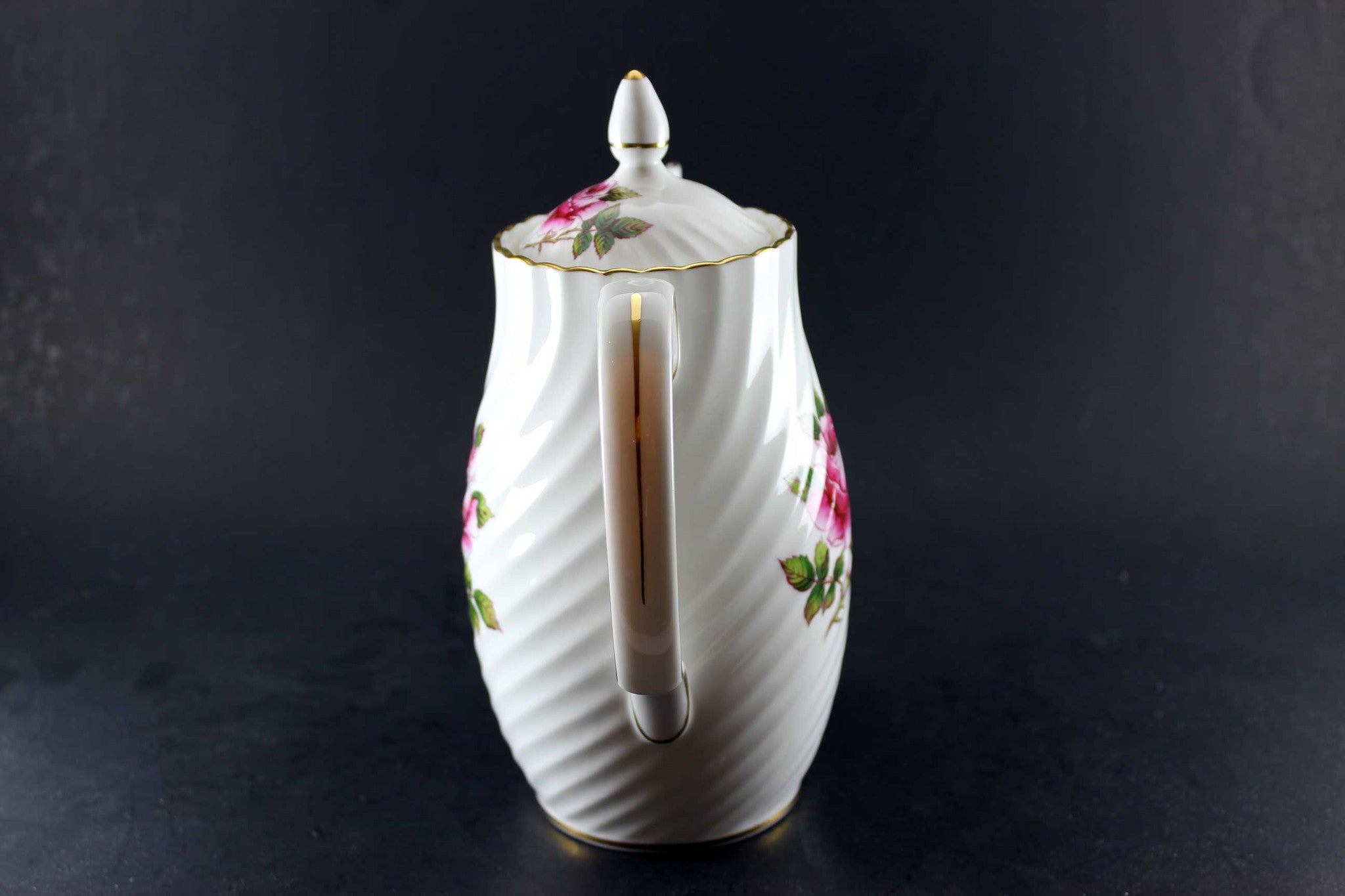 Northumbria Carleton Rose-Coffee Pot, Cream & Sugar