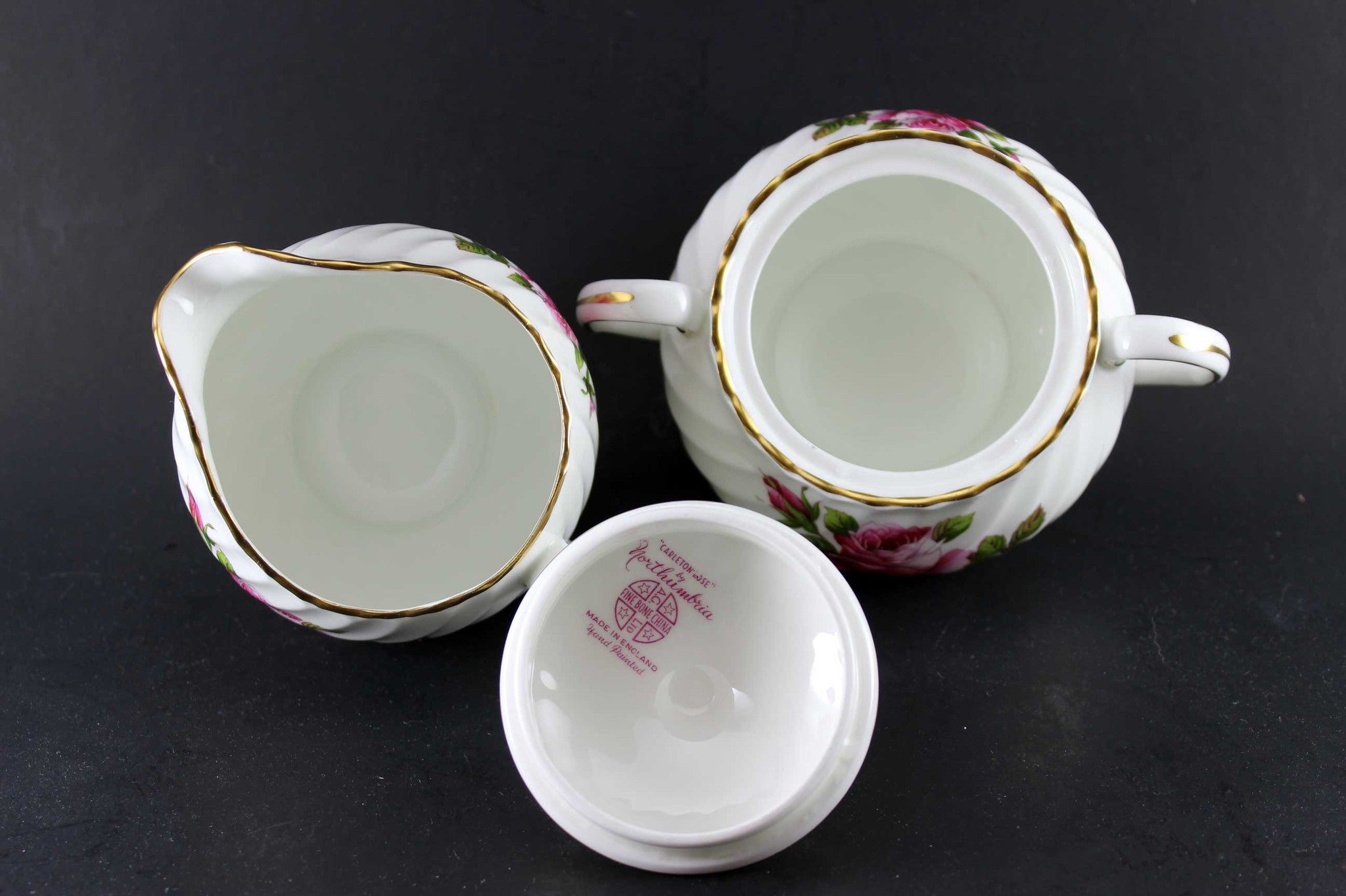 Northumbria Carleton Rose, Cream & Sugar Set