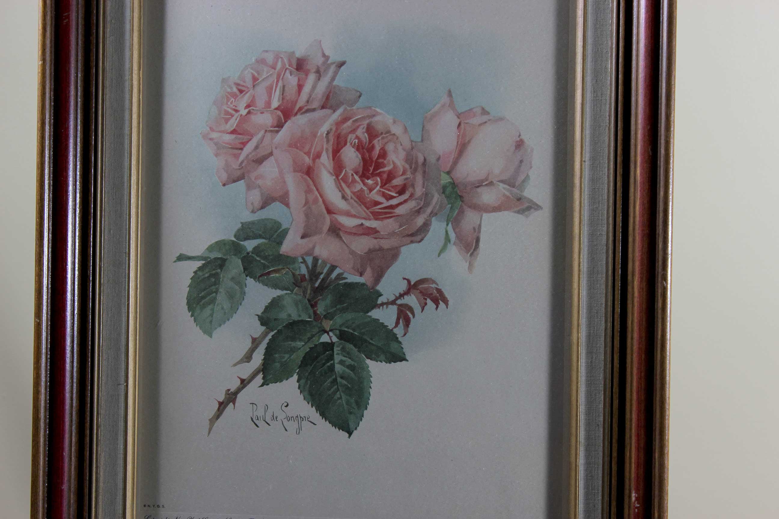 Paul de Longpre, Lithograph, Delight