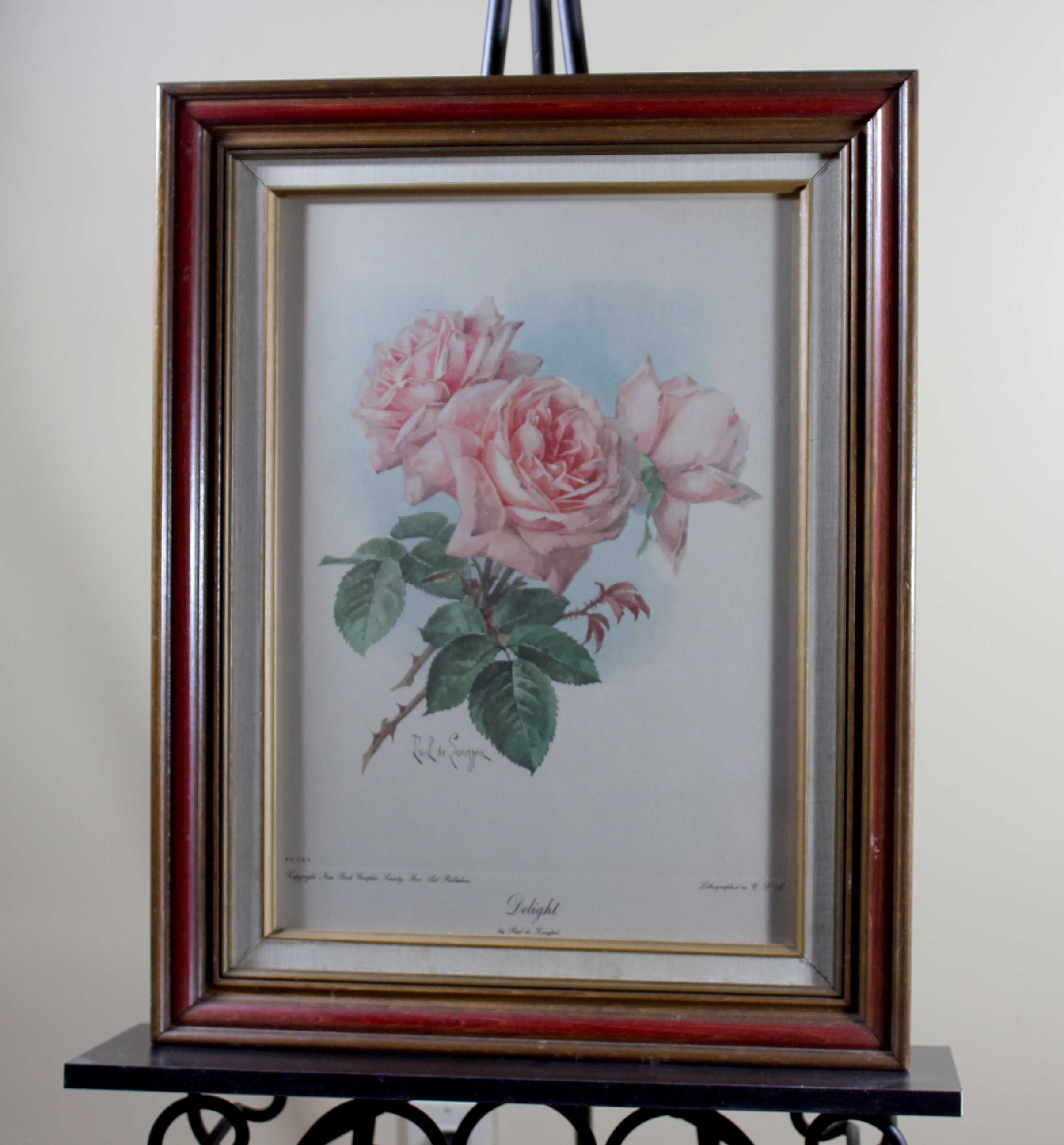 Paul de Longpre, Lithograph, Delight