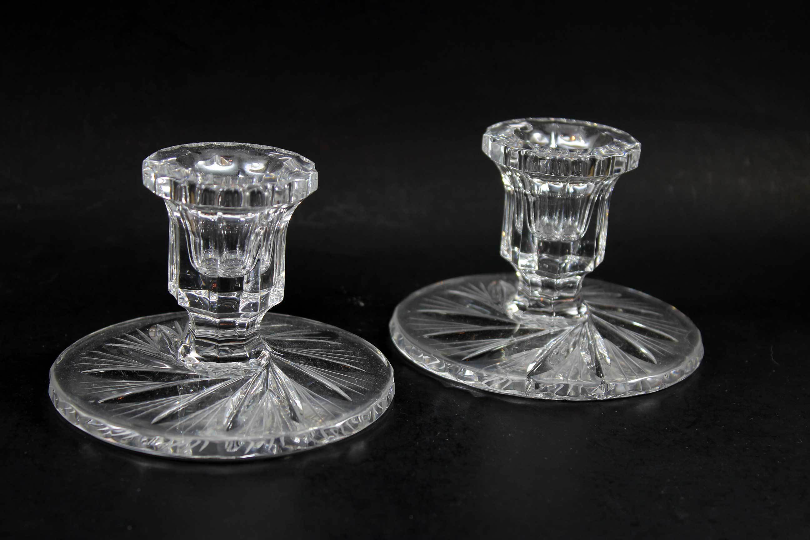 Bohemia Pinwheel Crystal, Candleholders