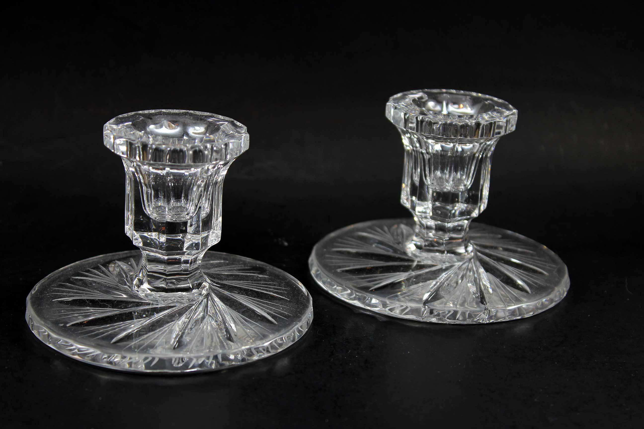 Bohemia Pinwheel Crystal, Candleholders