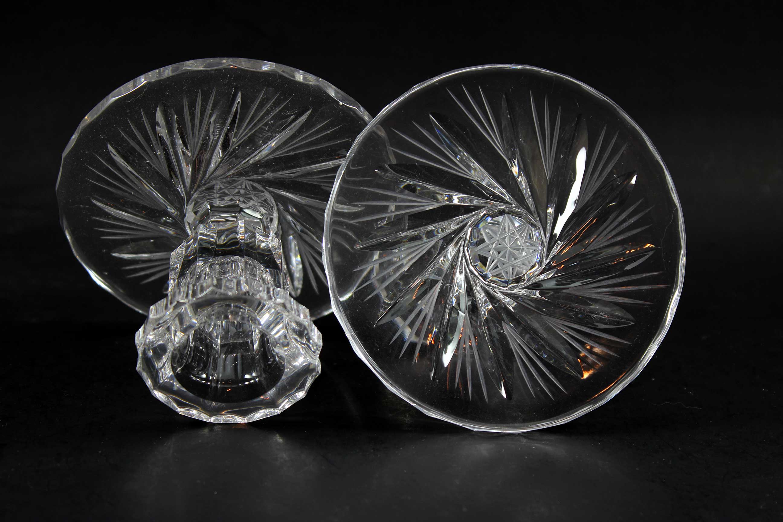 Bohemia Pinwheel Crystal, Candleholders