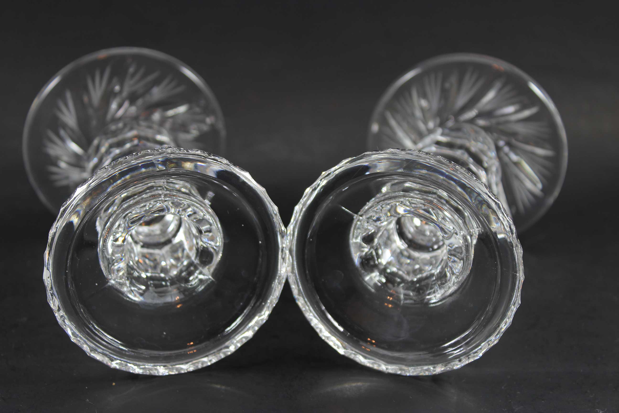 Bohemia Pinwheel Crystal, Tall Candleholders