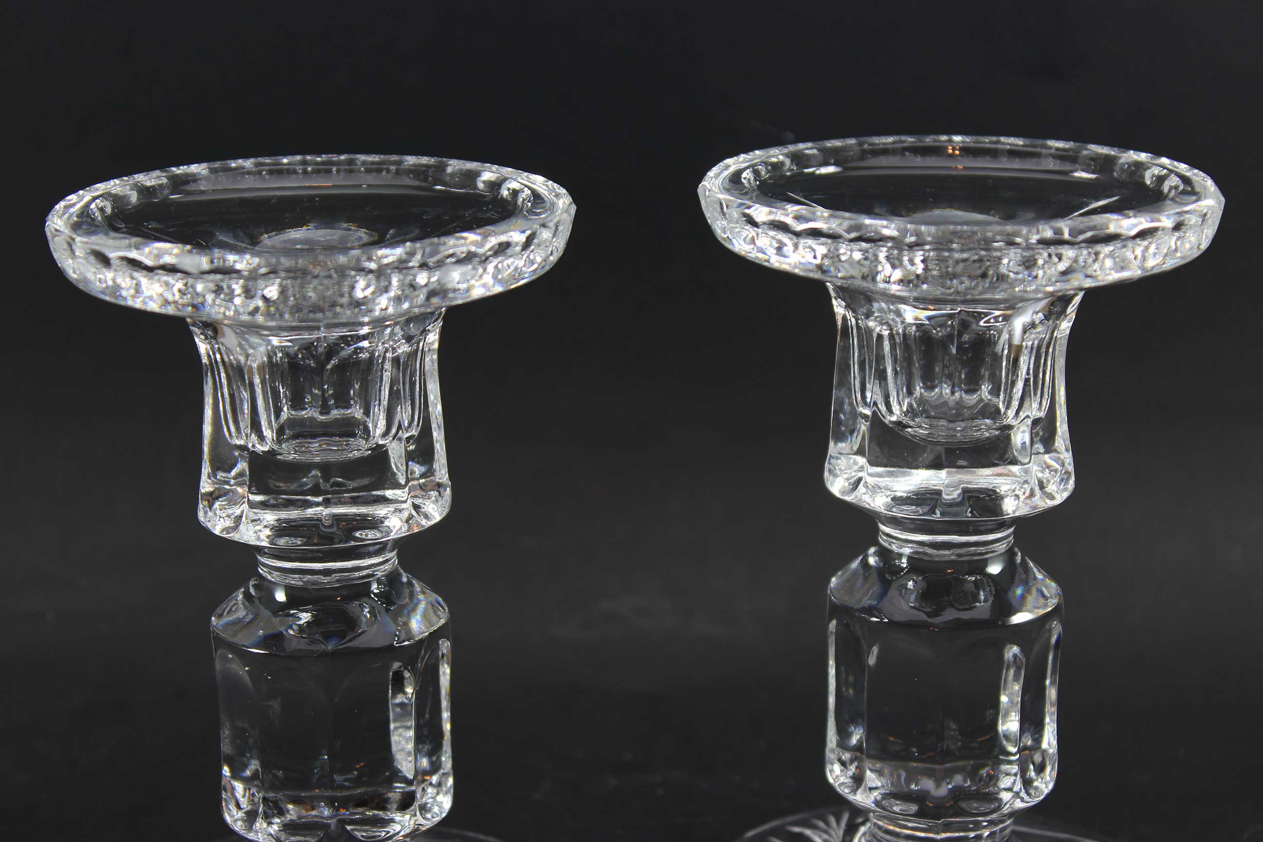Bohemia Pinwheel Crystal, Tall Candleholders