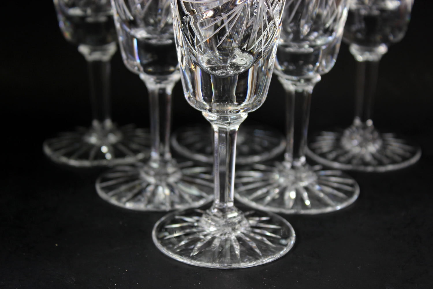 Pinwheel Crystal, Champagne Flute