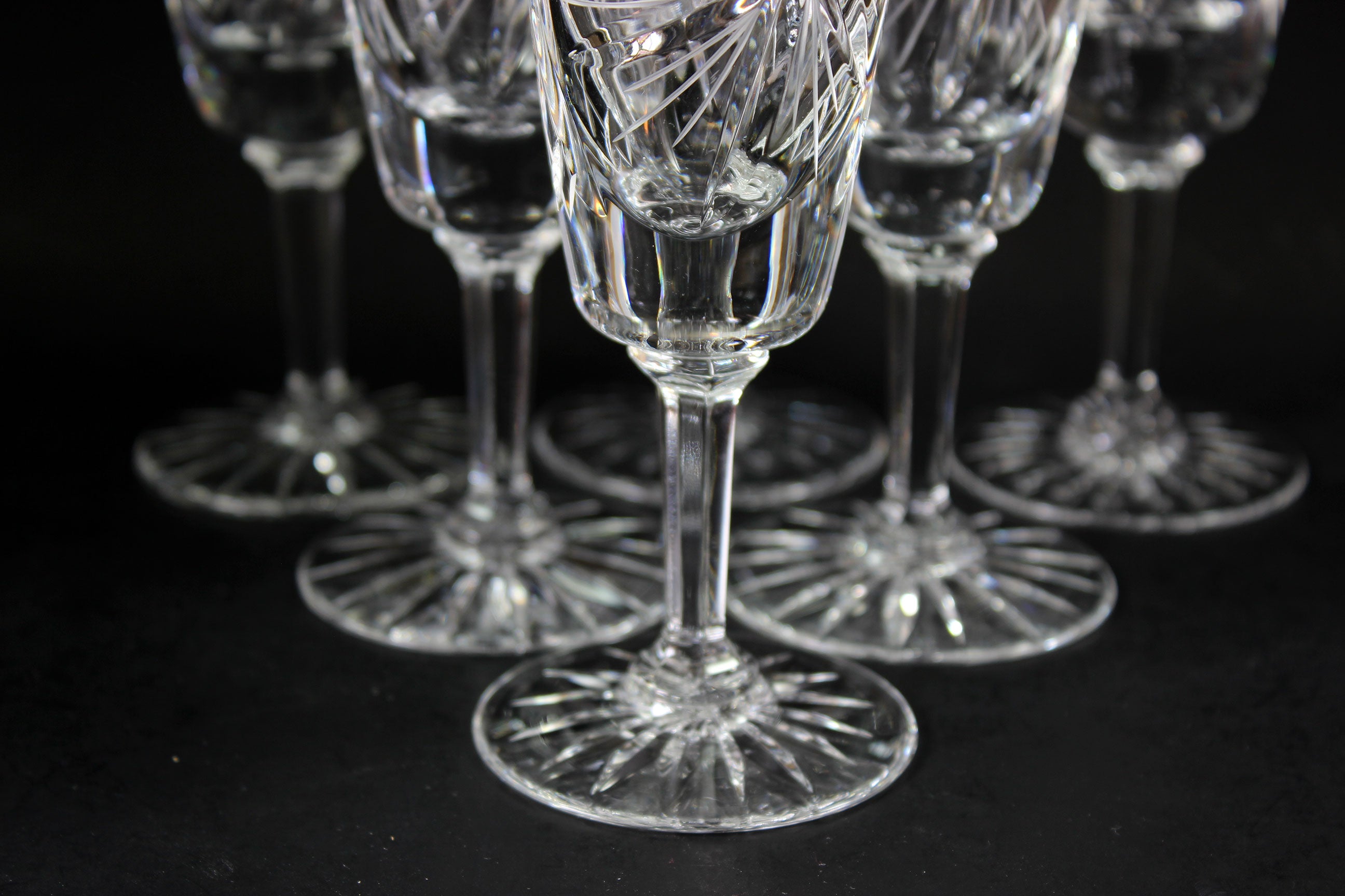 Pinwheel Crystal, Champagne Flute