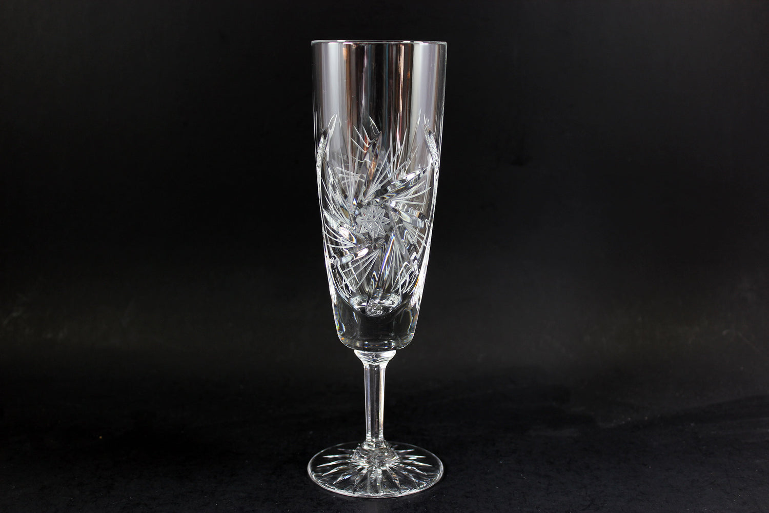 Pinwheel Crystal, Champagne Flute