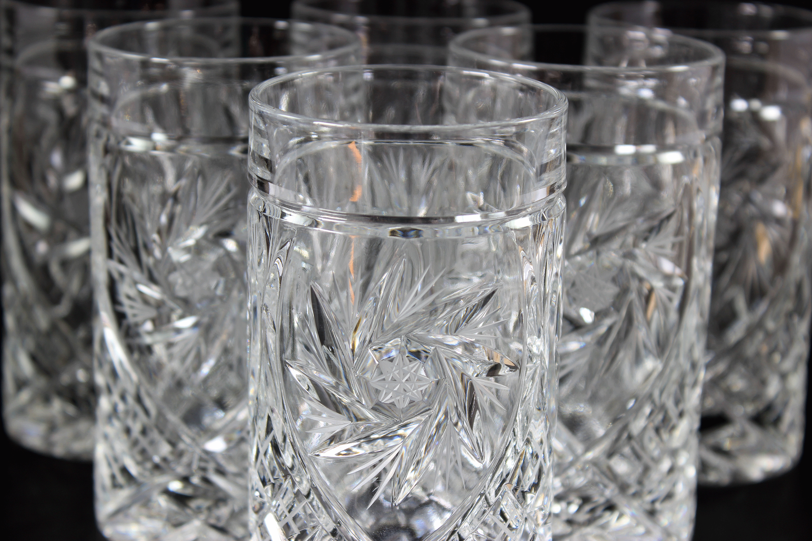 Pinwheel Crystal Highball