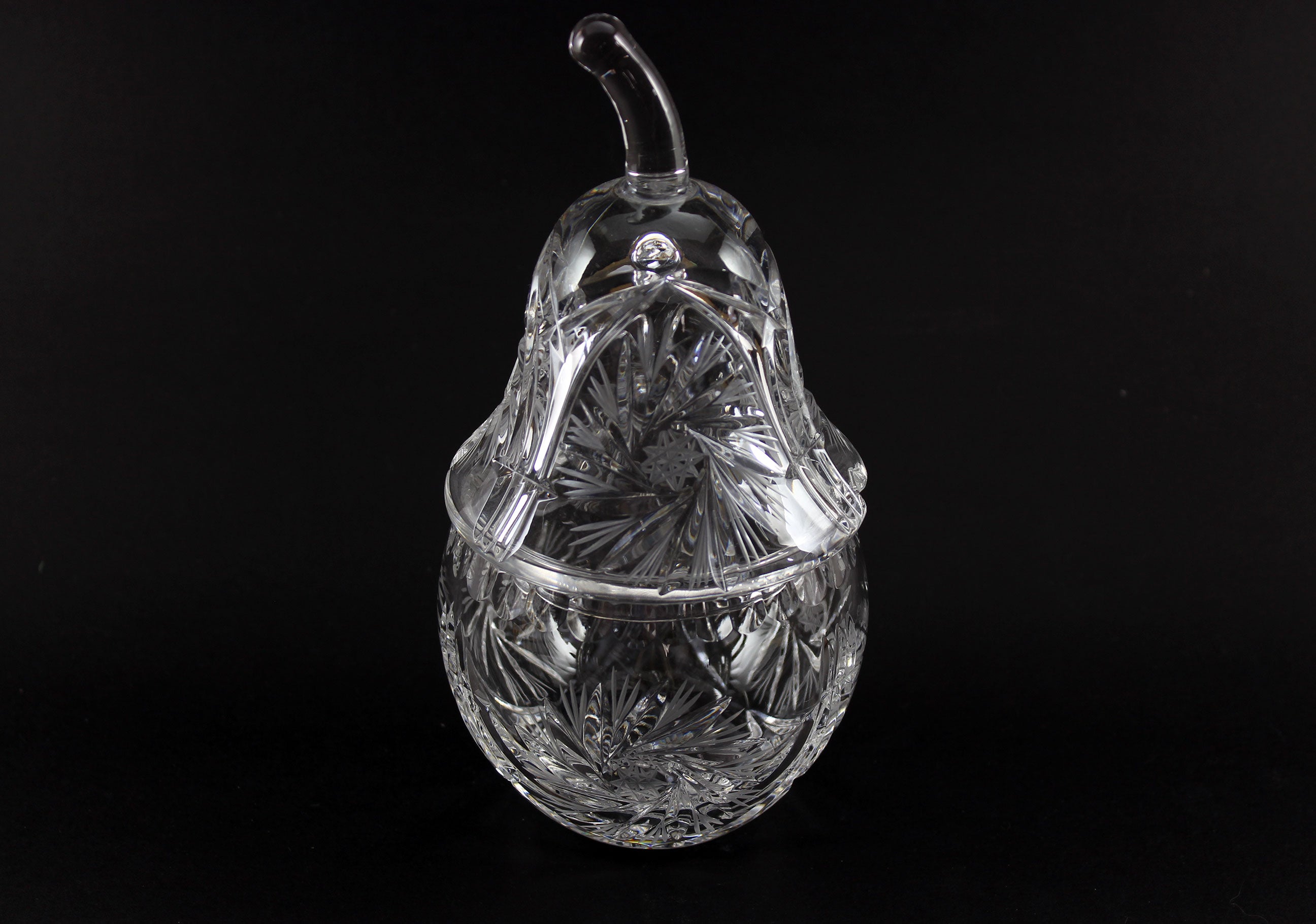 Pinwheel Crystal, Pear Dish
