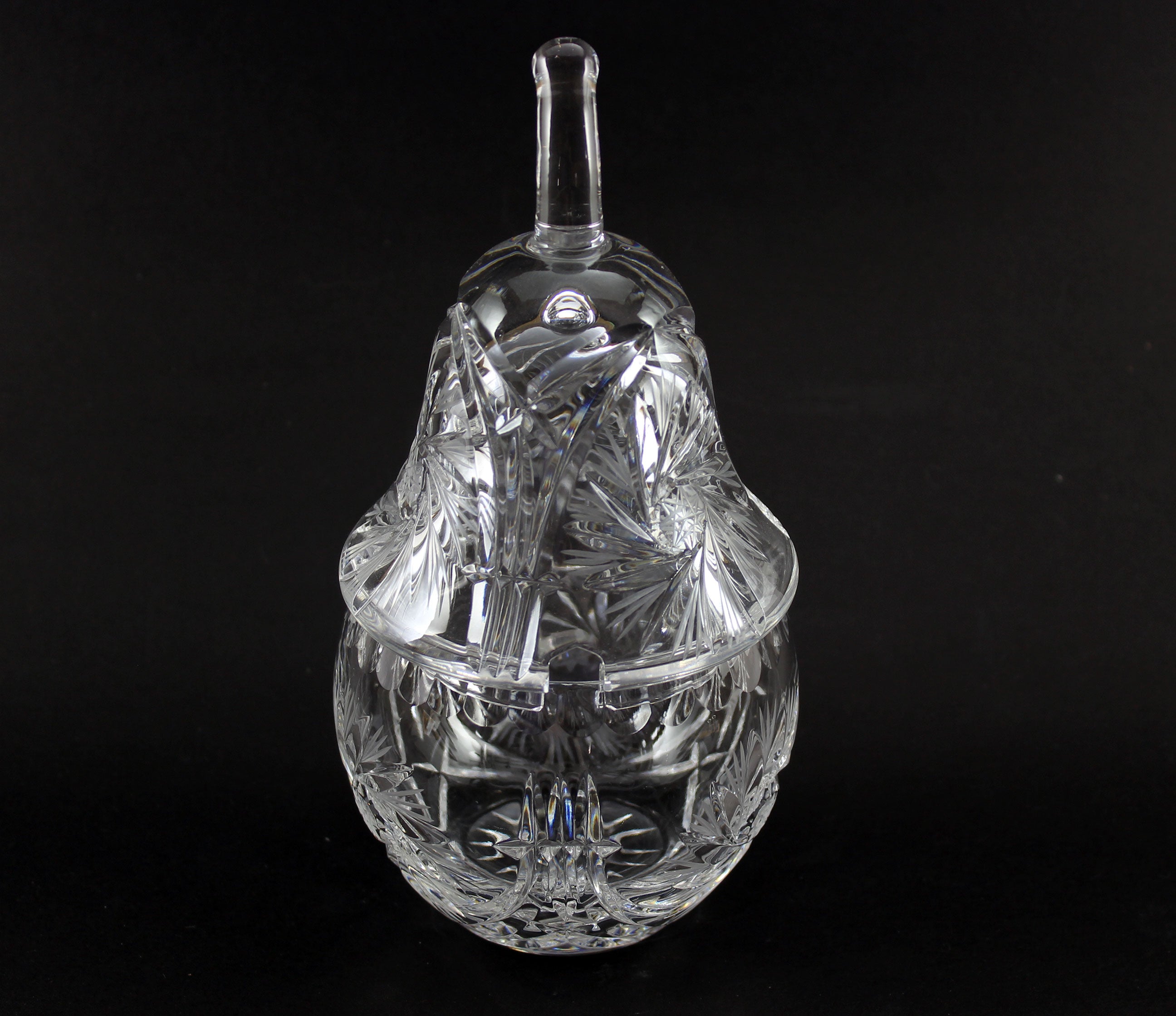 Pinwheel Crystal, Pear Dish