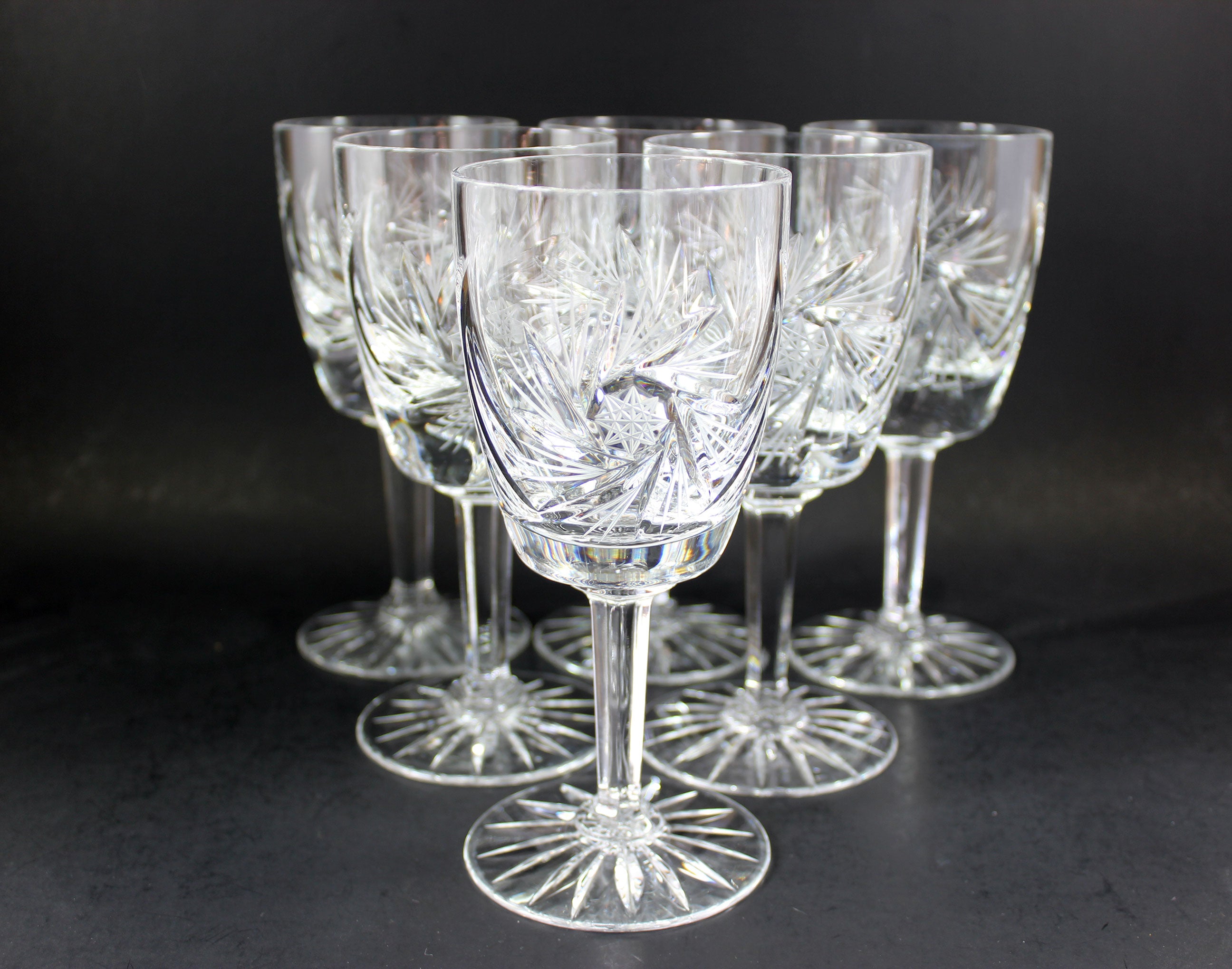 Pinwheel Crystal, Wine Glasses