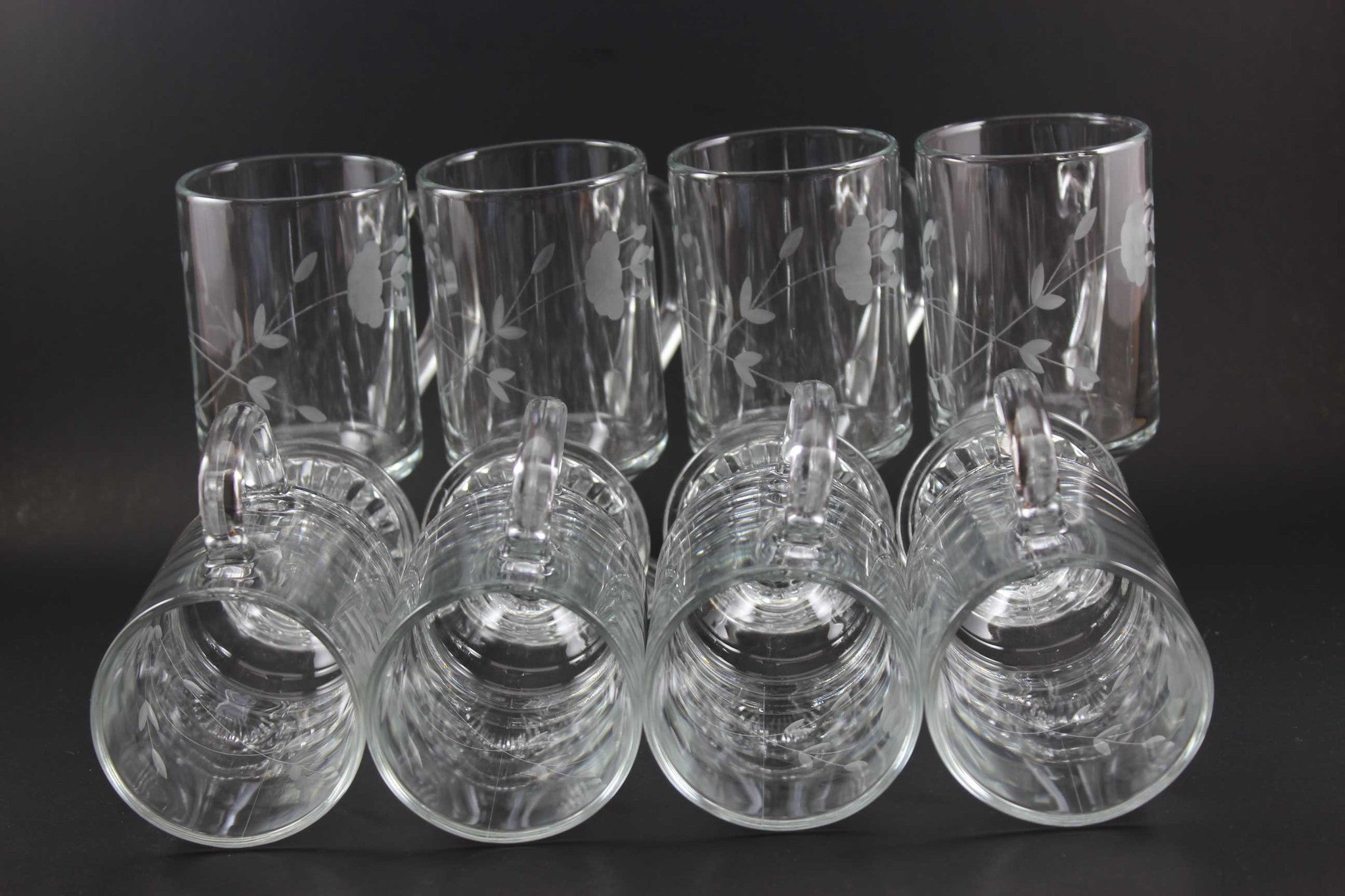 Princess House Crystal Irish Coffee Mugs (8)