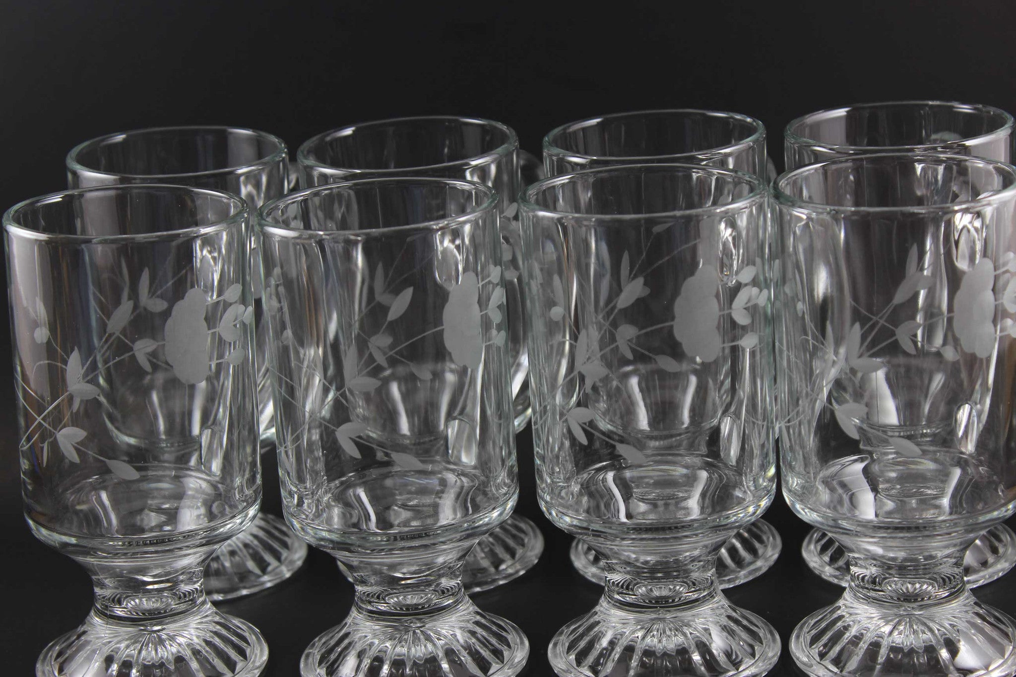 Princess House Crystal Irish Coffee Mugs (8)