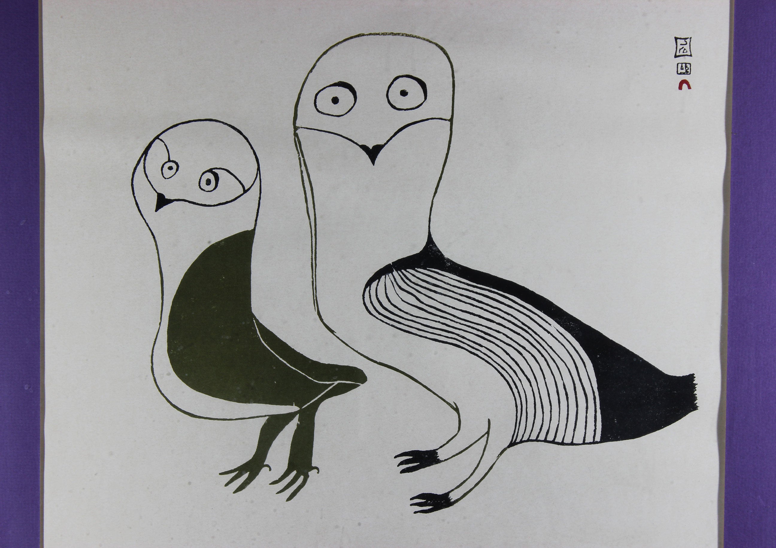 Lucy Qinnuayuak, Two Owls