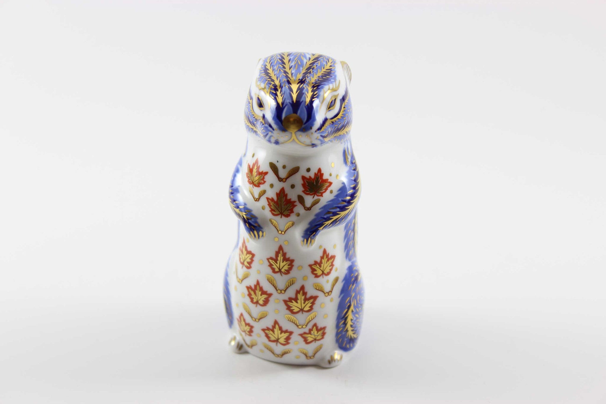 Royal Crown Derby Imari Style Chipmunk Paperweight