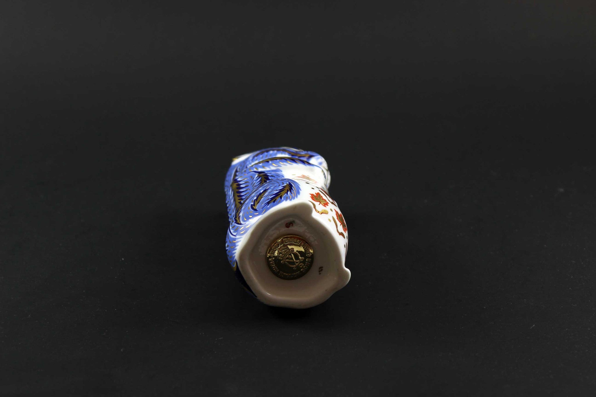 Royal Crown Derby Imari Style Chipmunk Paperweight