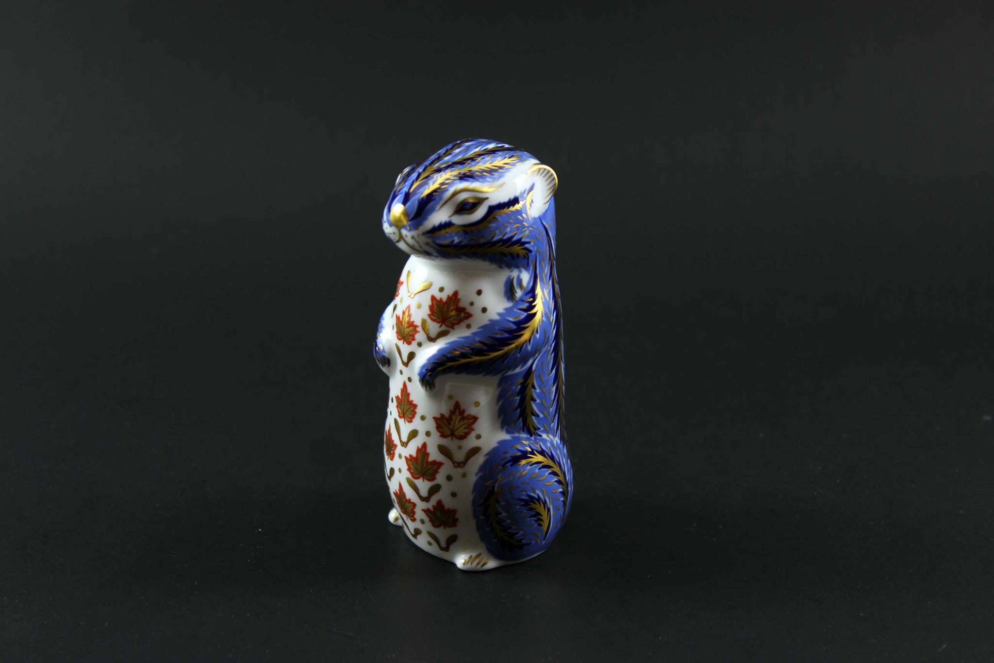 Royal Crown Derby Imari Style Chipmunk Paperweight