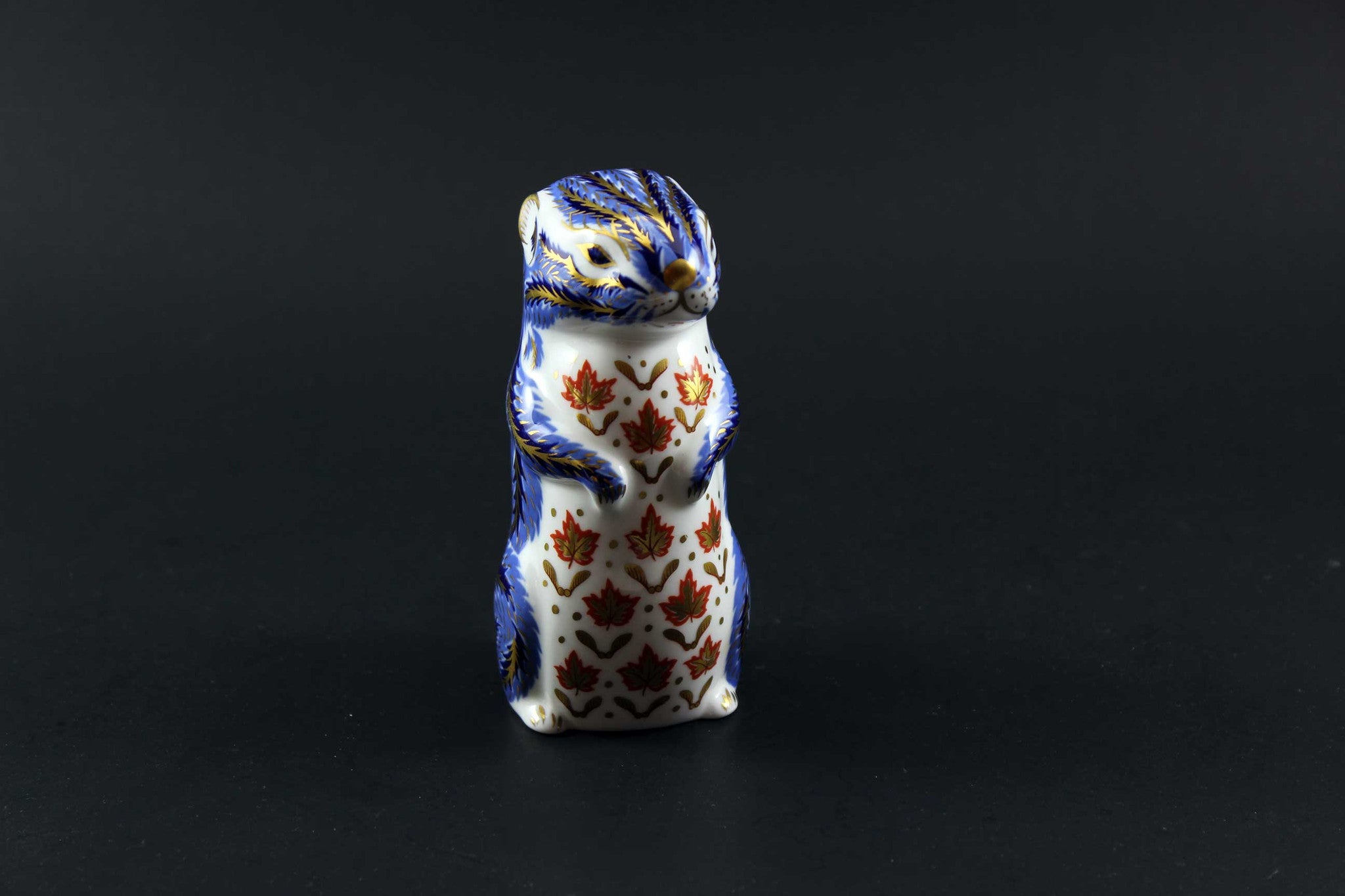 Royal Crown Derby Imari Style Chipmunk Paperweight