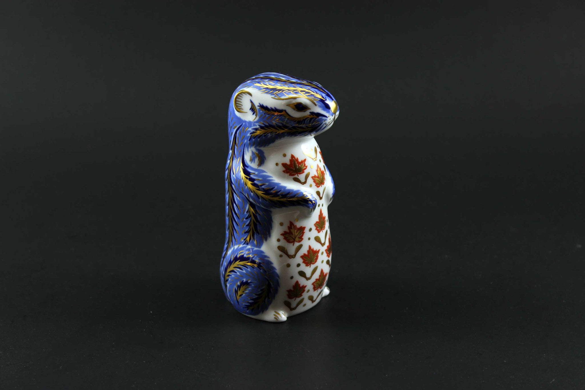 Royal Crown Derby Imari Style Chipmunk Paperweight
