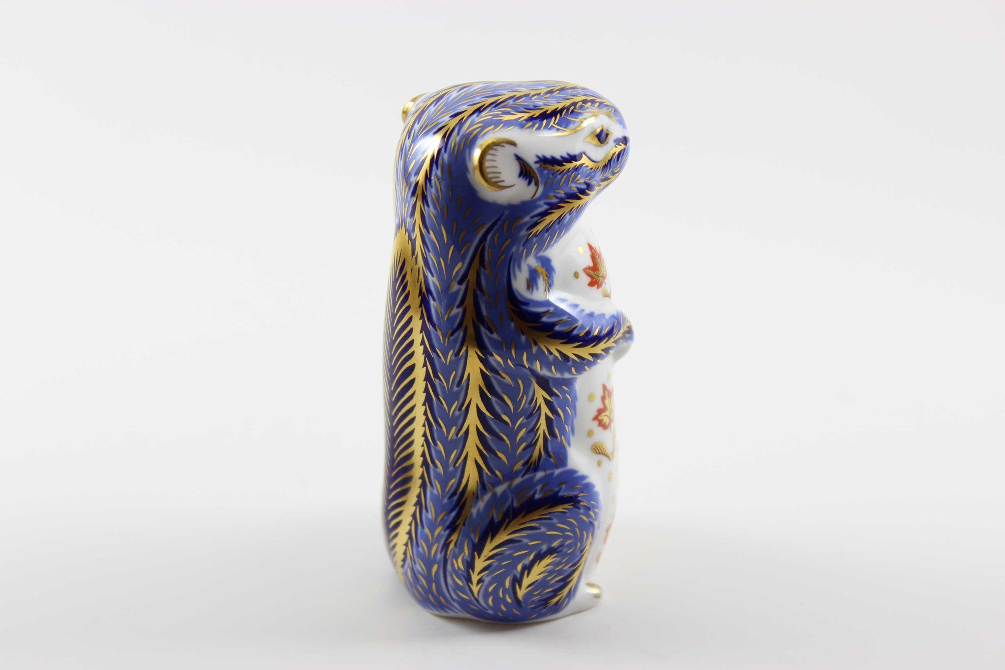 Royal Crown Derby Imari Style Chipmunk Paperweight