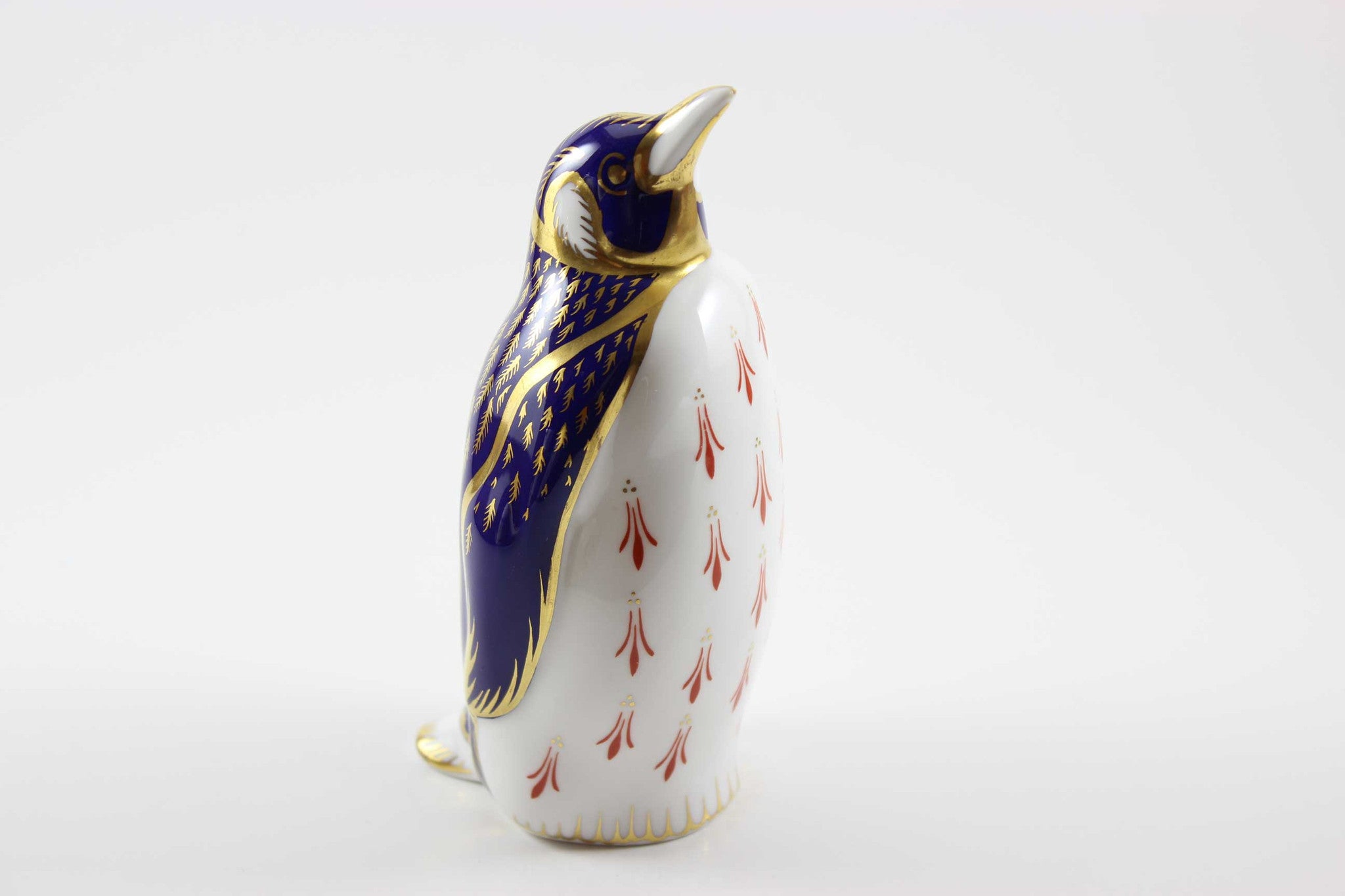 Royal Crown Derby Imari Style Penguin Paperweight