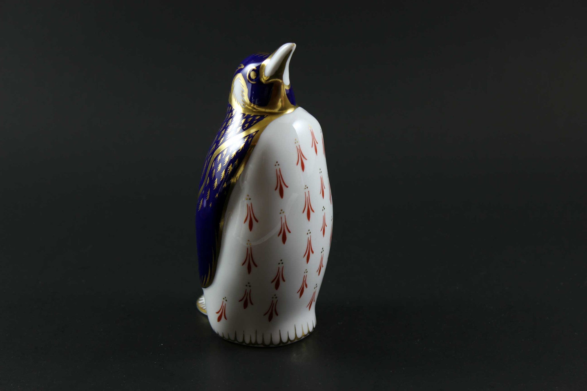 Royal Crown Derby Imari Style Penguin Paperweight