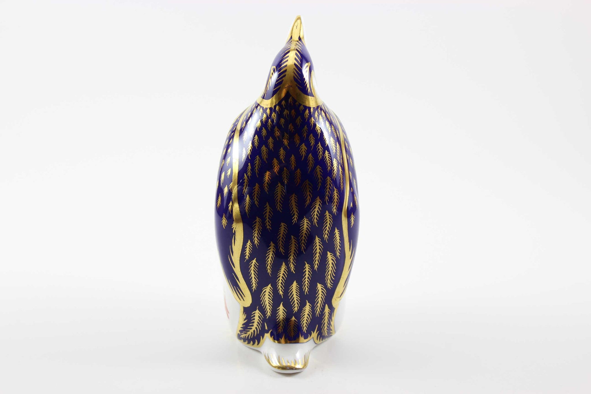 Royal Crown Derby Imari Style Penguin Paperweight