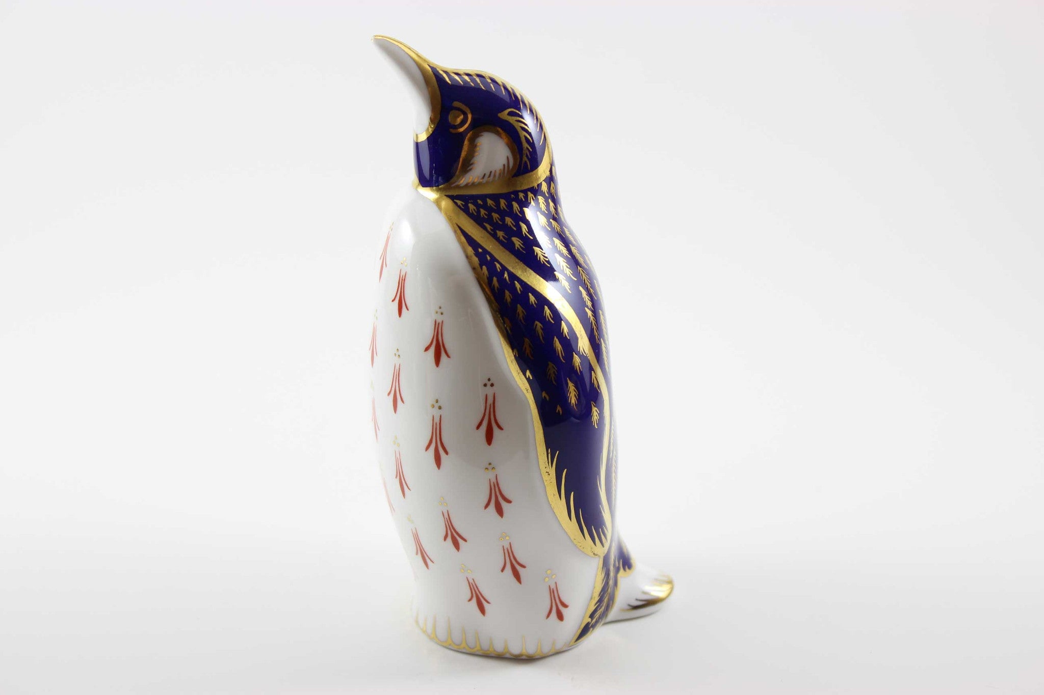 Royal Crown Derby Imari Style Penguin Paperweight