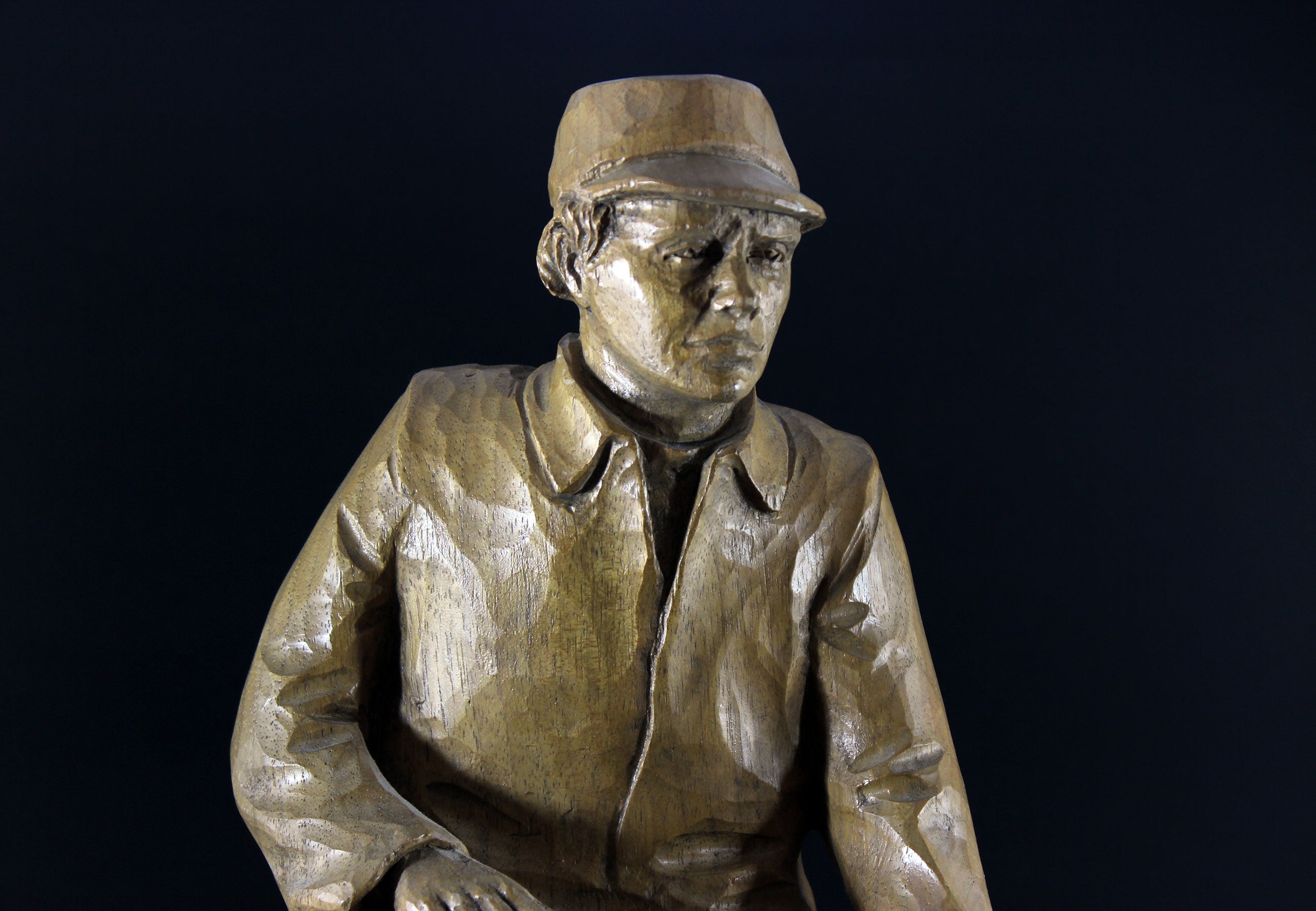 Roger Bourgault Sculpture, Seated Hunter