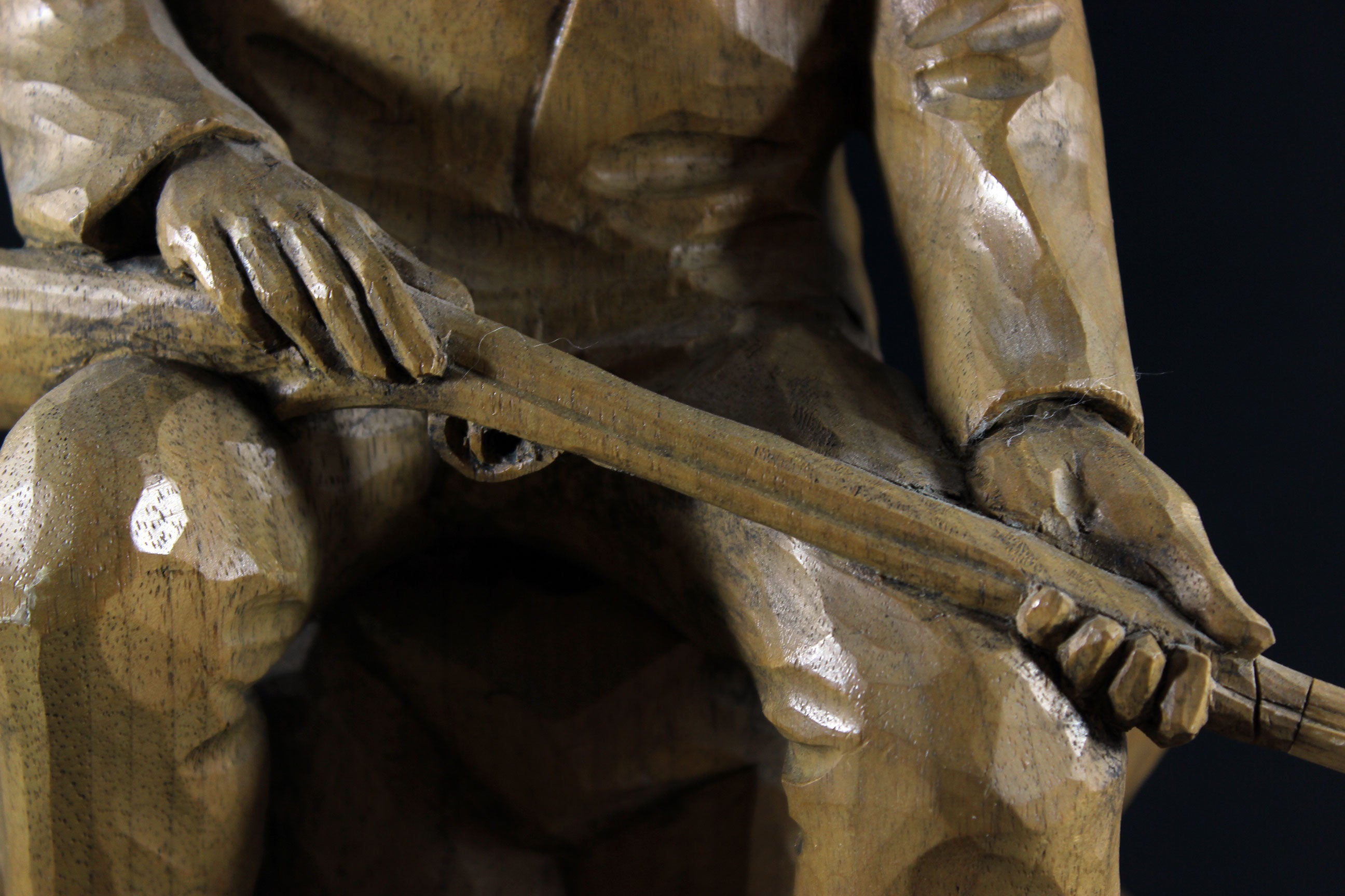 Roger Bourgault Sculpture, Seated Hunter