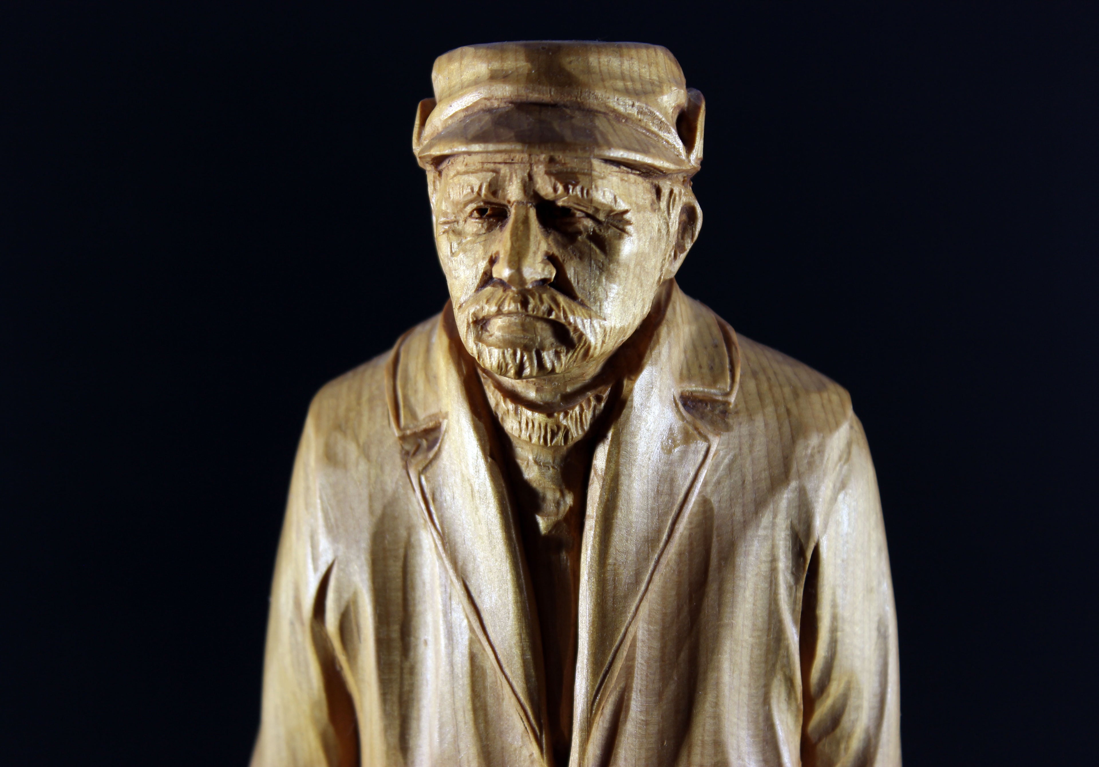 Roger Bourgault, Wood Sculpture, Hunter