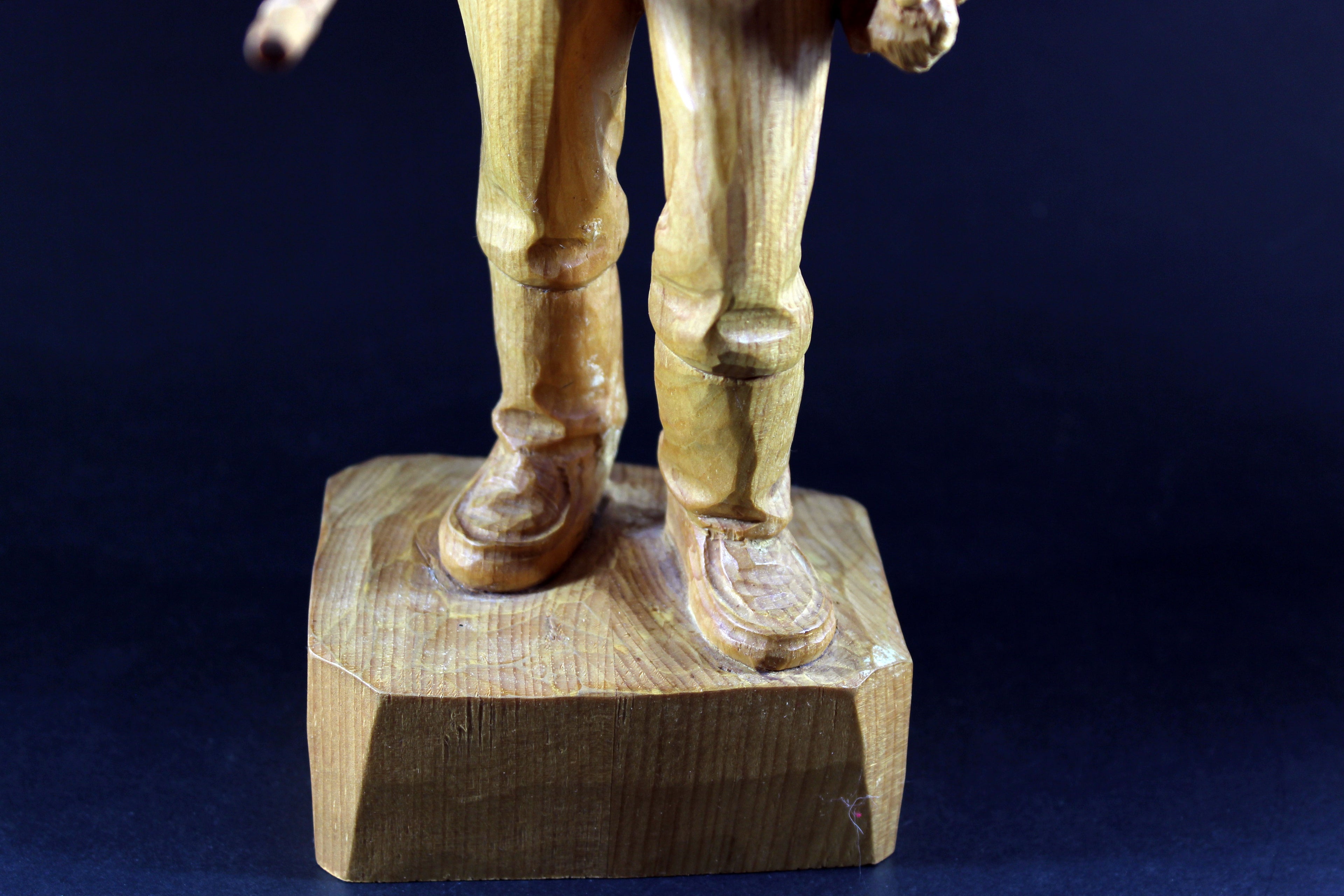 Roger Bourgault, Wood Sculpture, Hunter