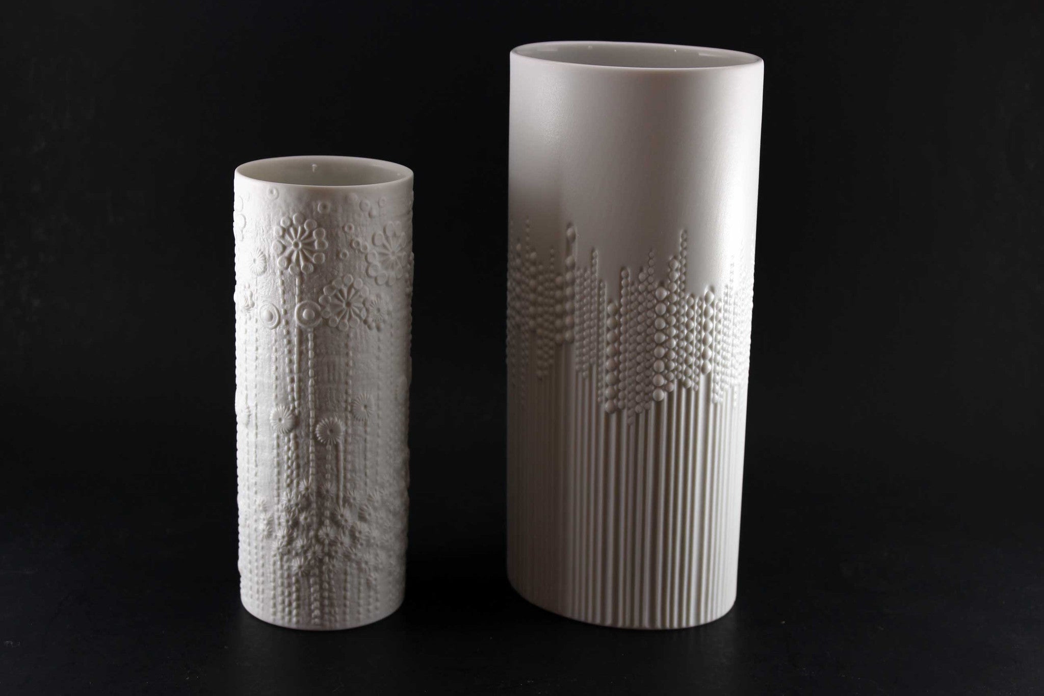 Rosenthal Studio Line White Bisque Porcelain Vases