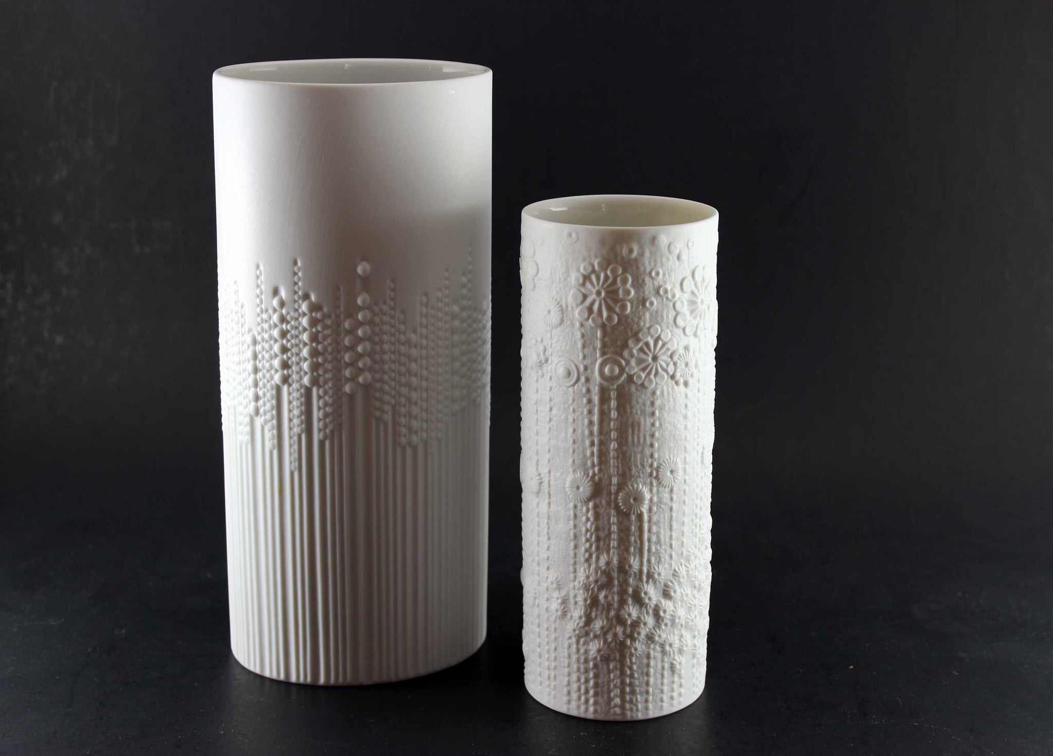 Rosenthal Studio Line White Bisque Porcelain Vases