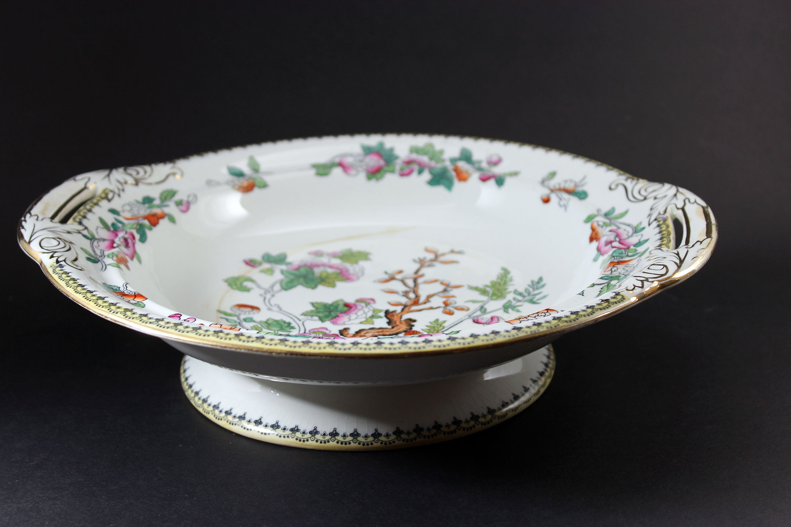 Antique Royal Doulton Indian Tree, Covered Serving Bowl