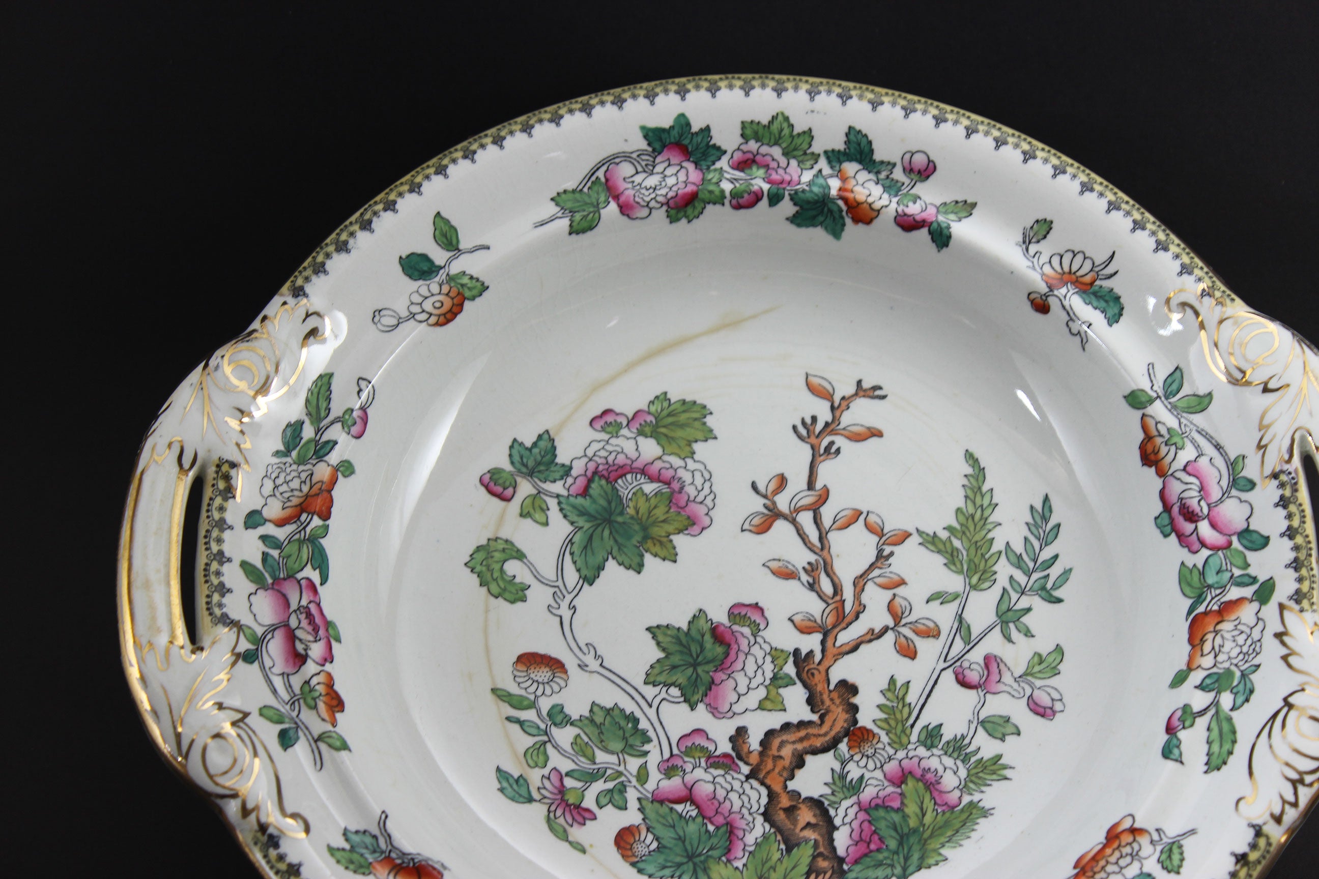 Antique Royal Doulton Indian Tree, Covered Serving Bowl