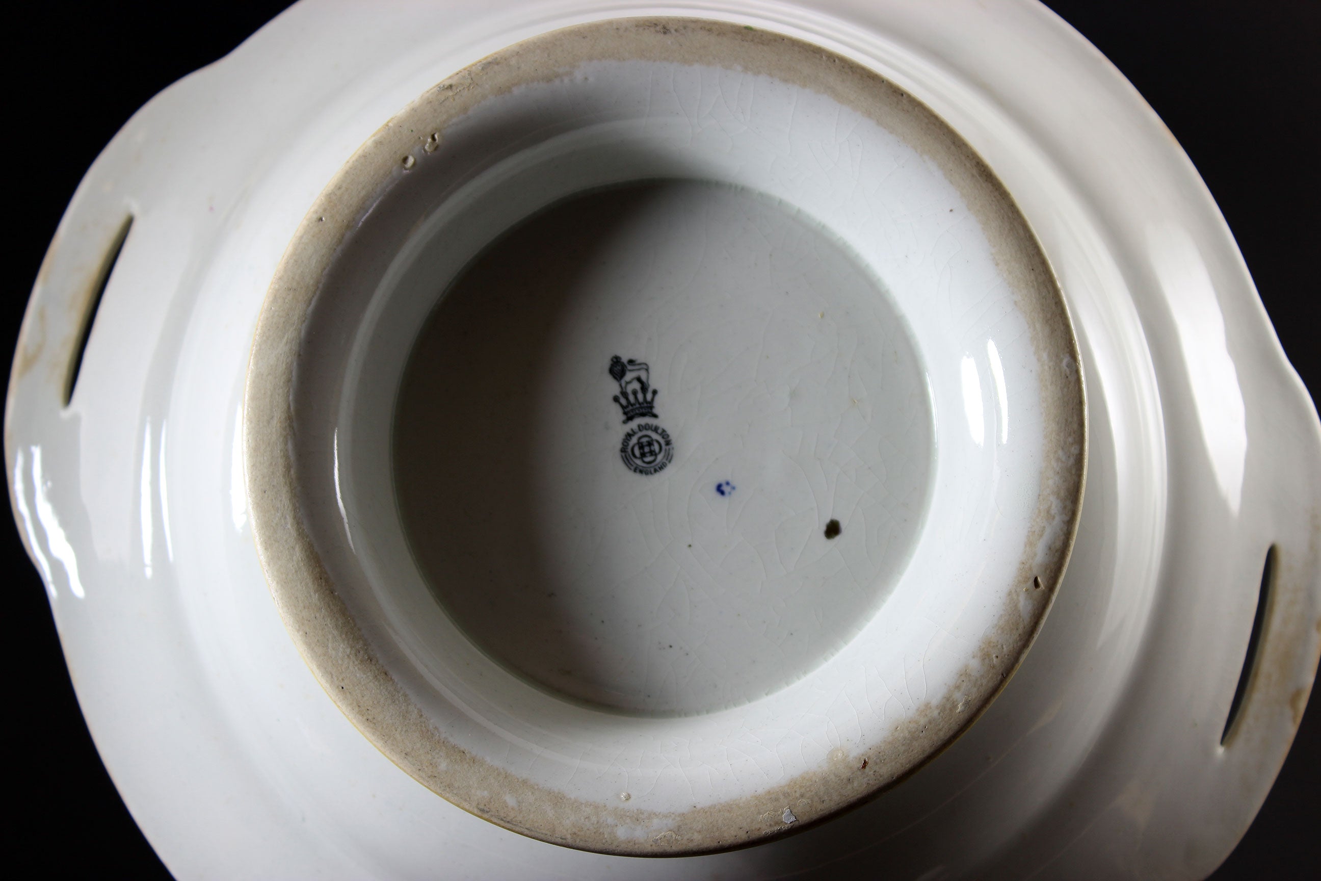 Antique Royal Doulton Indian Tree, Covered Serving Bowl