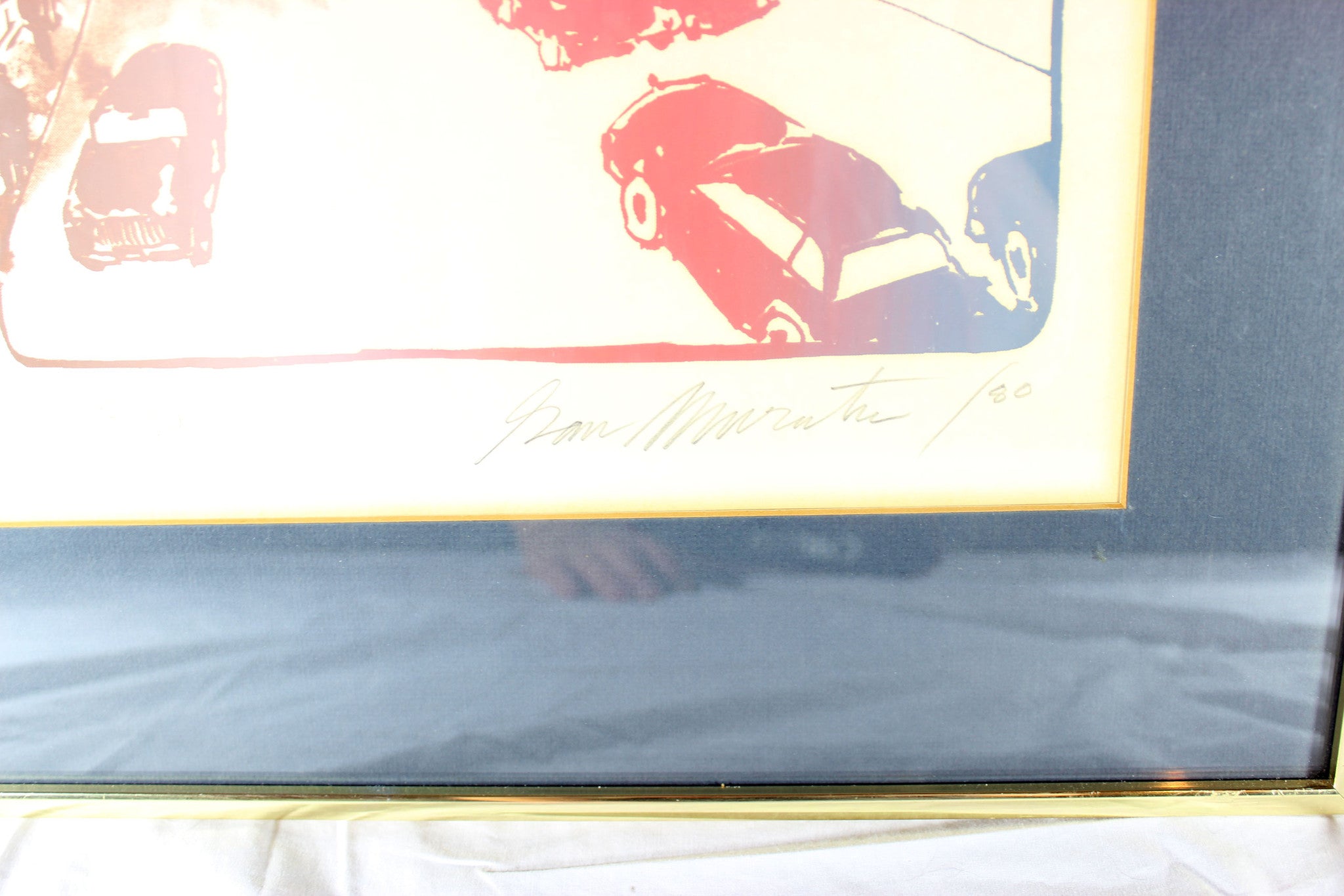 San Murata Signed Serigraph,Toronto Street Scene