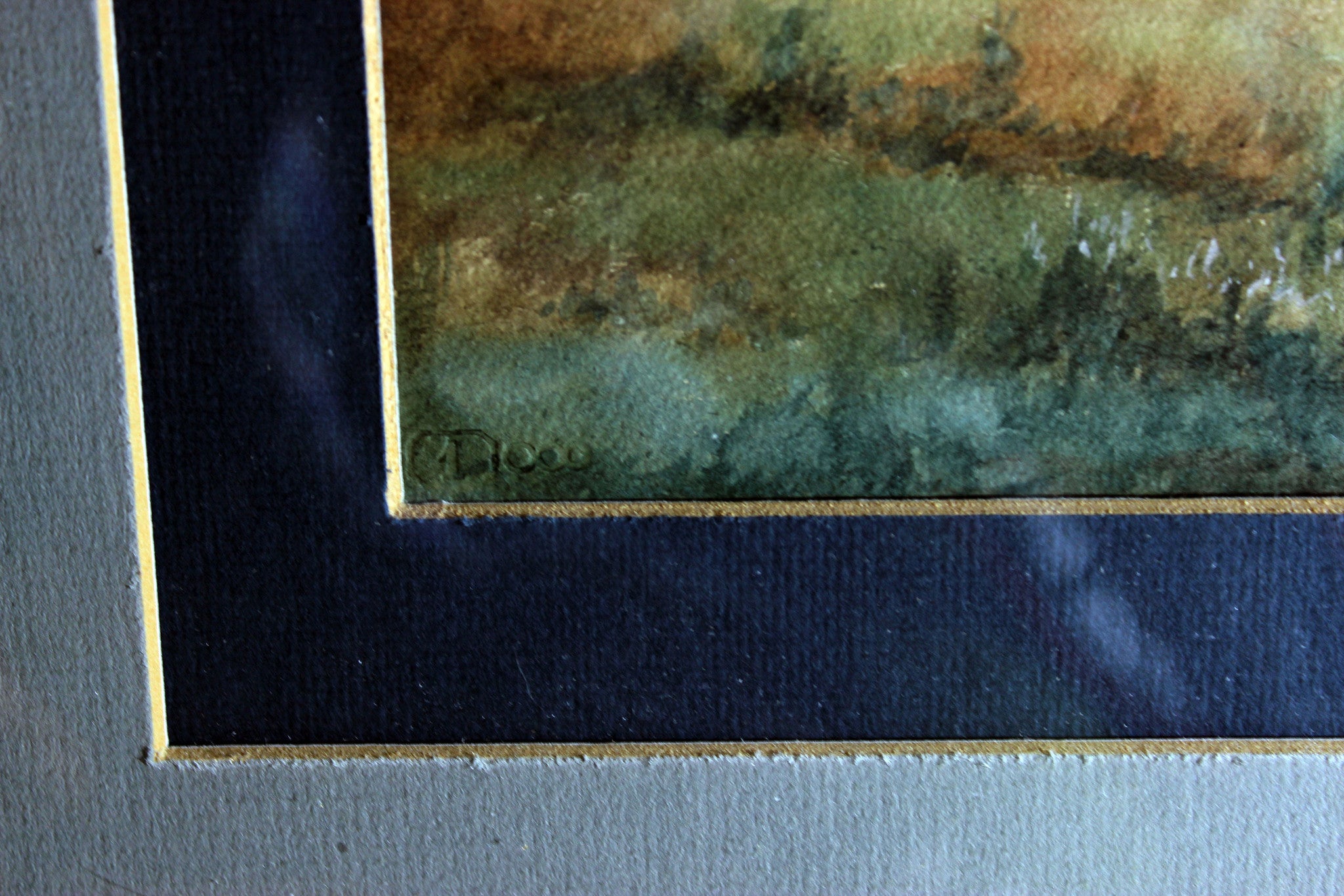 Original Watercolour - Scottish Highlands Landscape with Highland Cattle