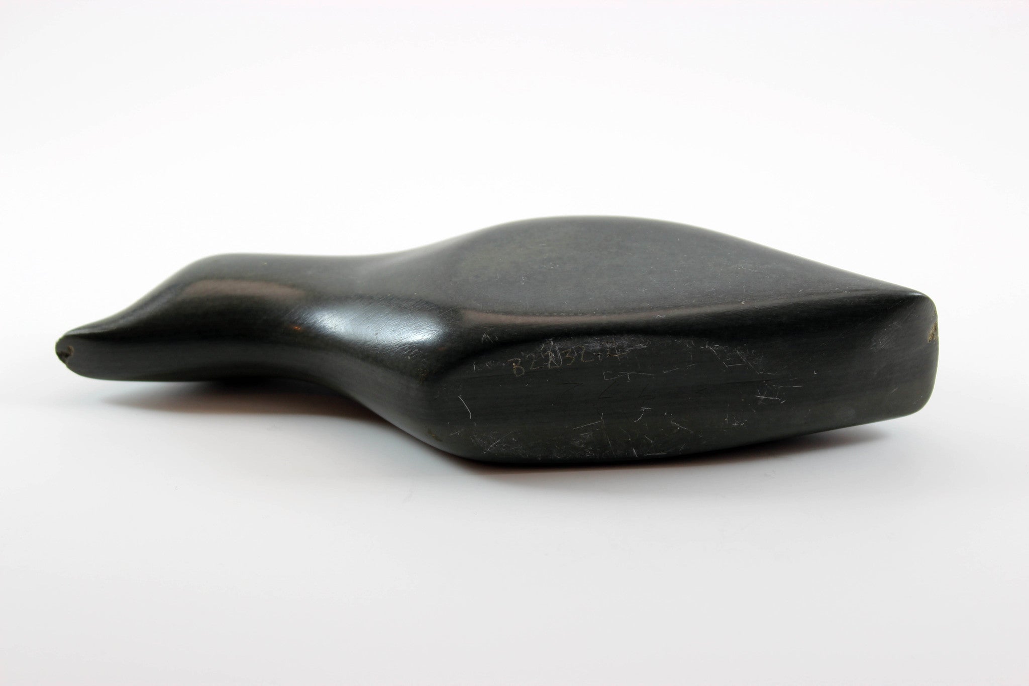Inuit Soapstone Sculpture Sleek Arctic Water Bird