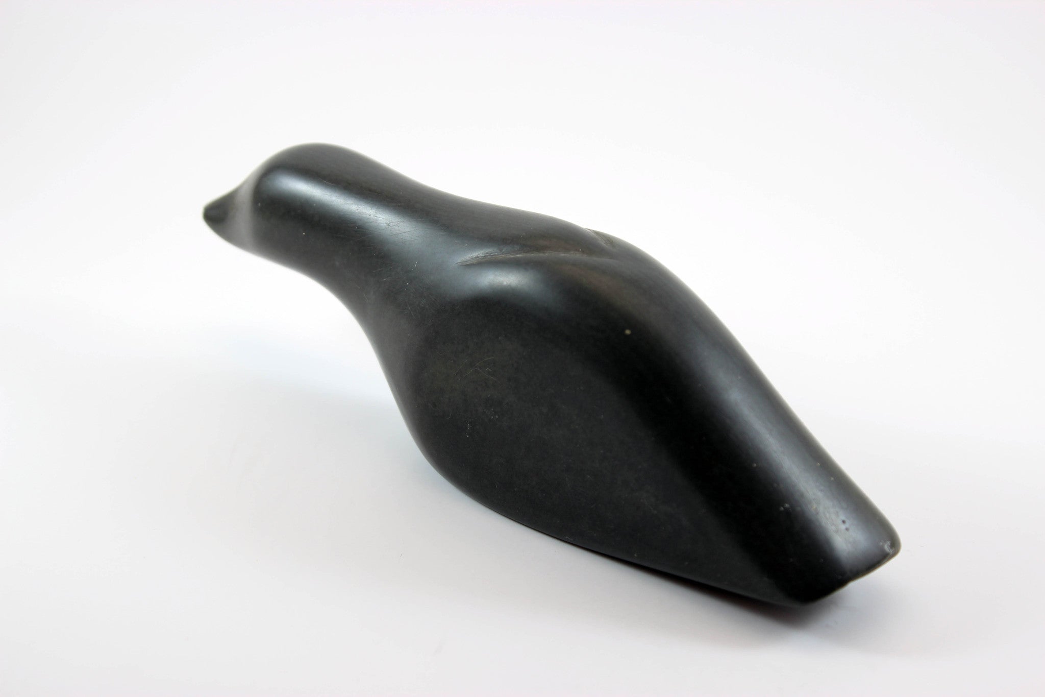 Inuit Soapstone Sculpture Sleek Arctic Water Bird