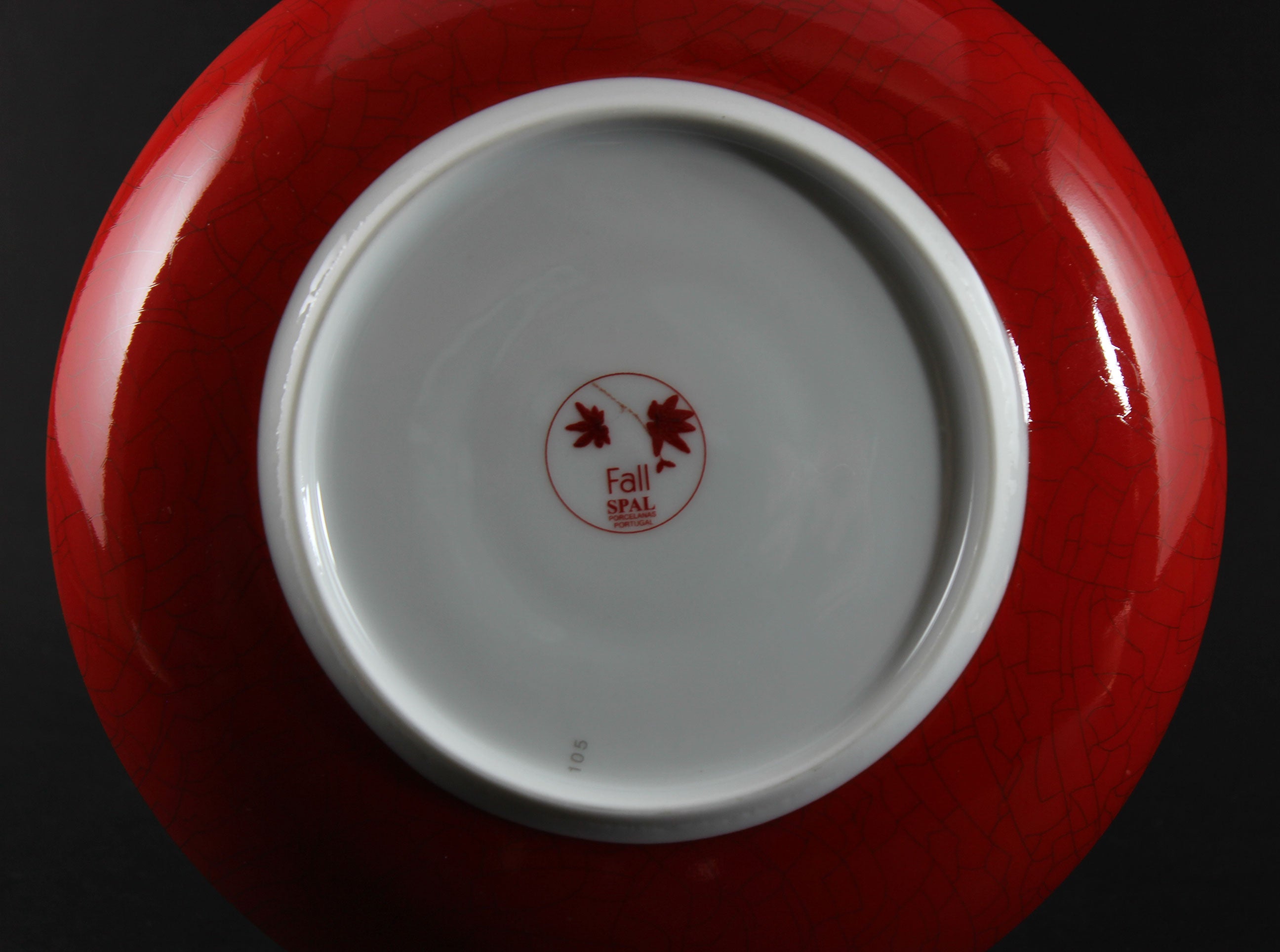 Spal Porcelain, Fall Pattern, Teacup Trio