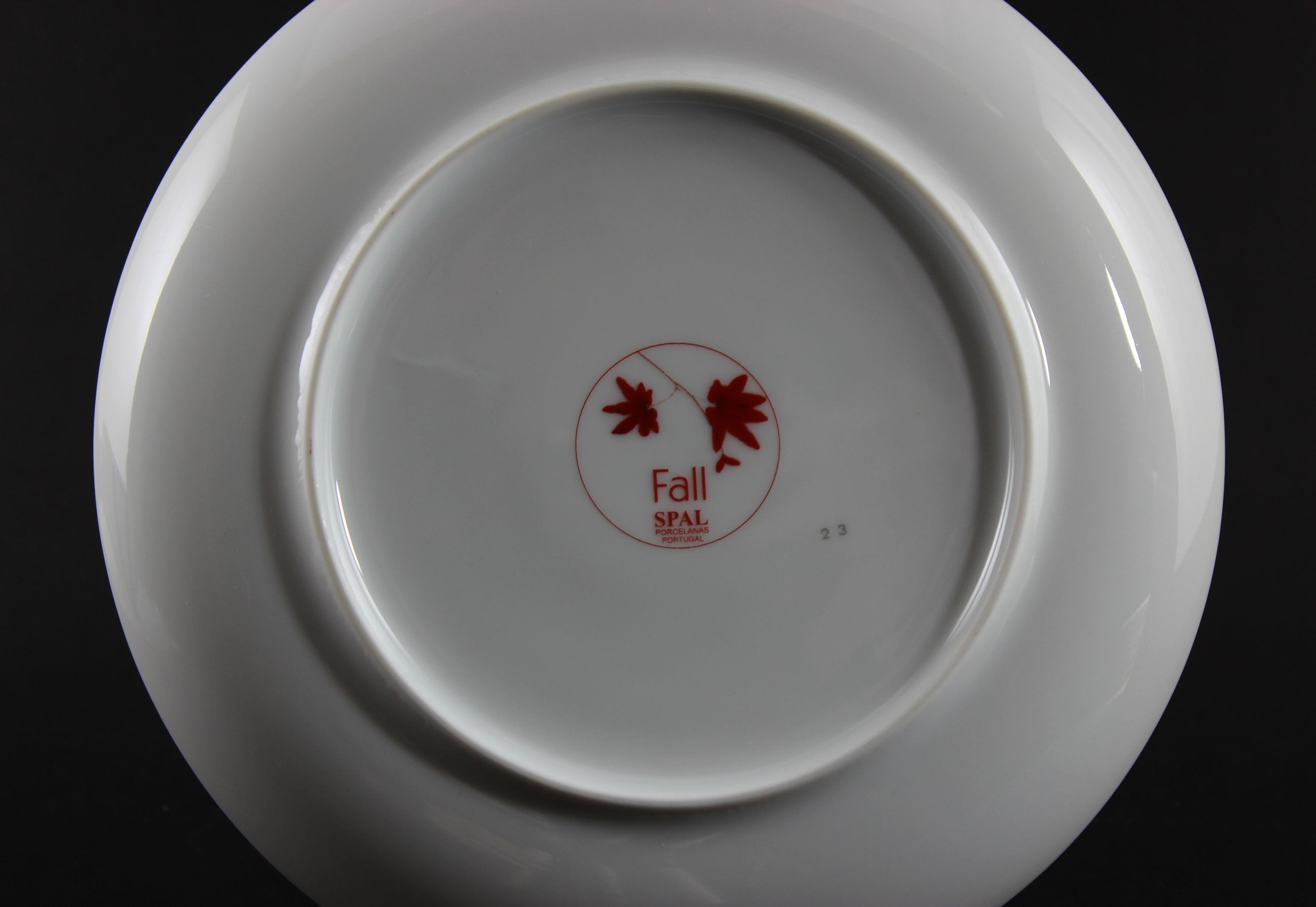 Spal Porcelain, Fall Pattern, Teacup Trio