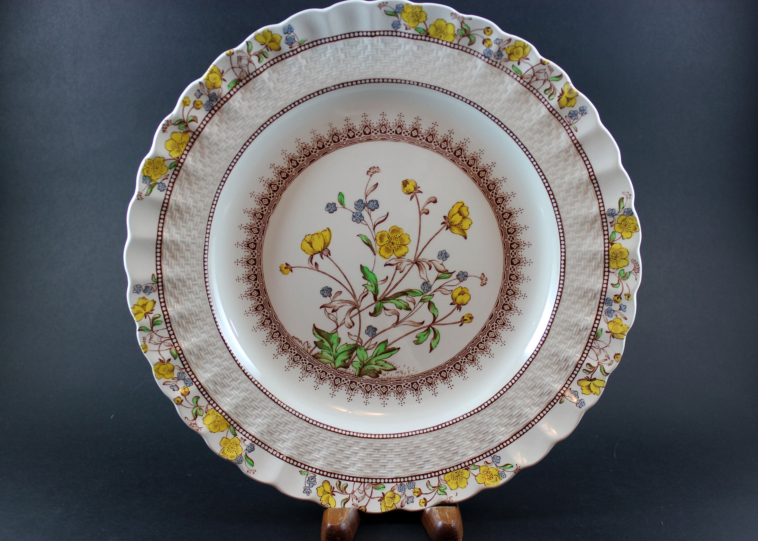 Spode, Buttercup Pattern, Dinner Plates