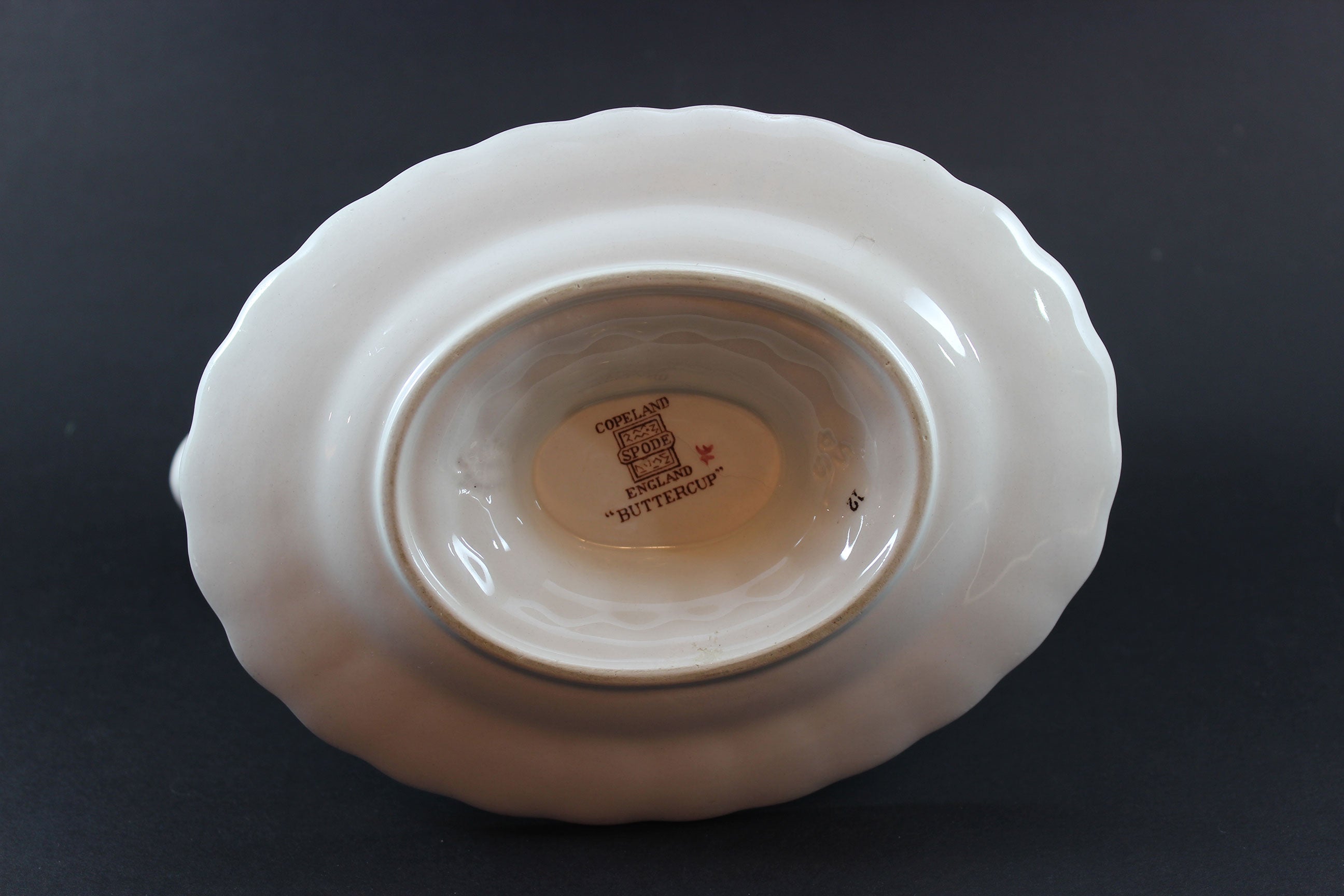 Copeland Spode, Buttercup Pattern, Gravy Boat and Underplate