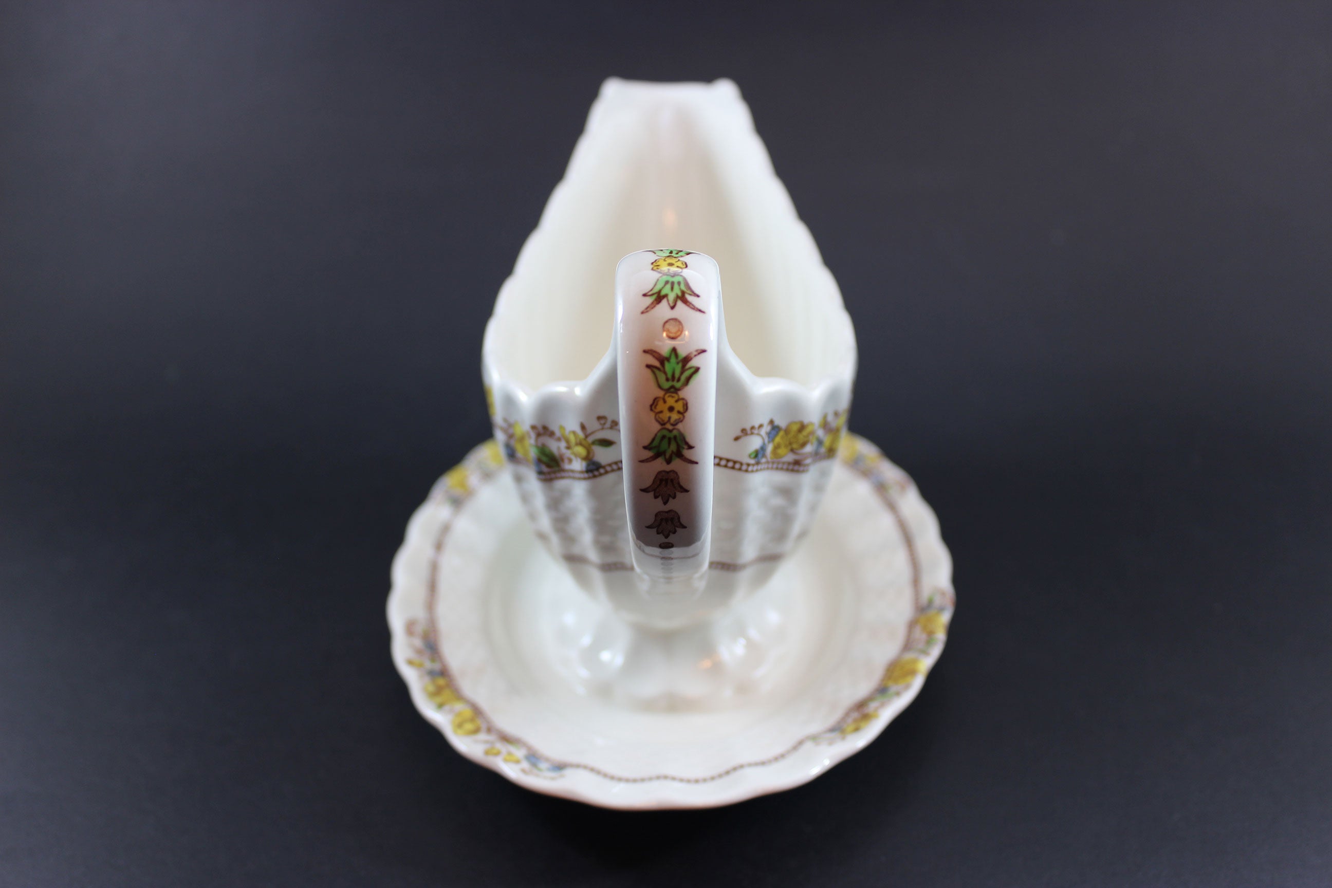 Copeland Spode, Buttercup Pattern, Gravy Boat and Underplate