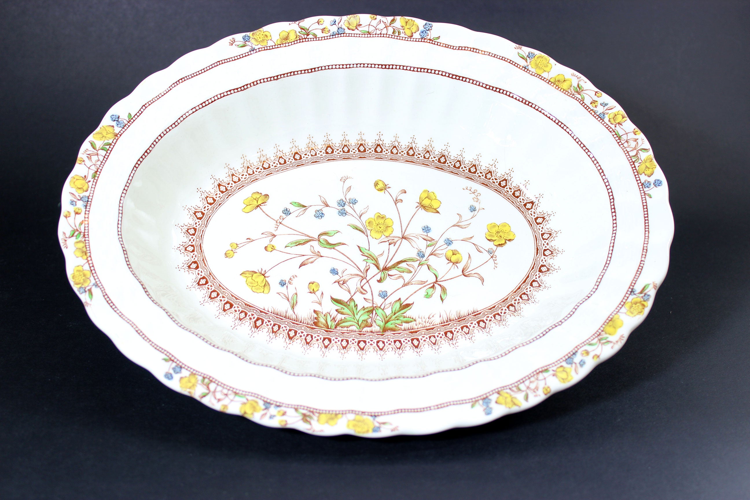 Copeland Spode, Buttercup , Oval Serving Bowl